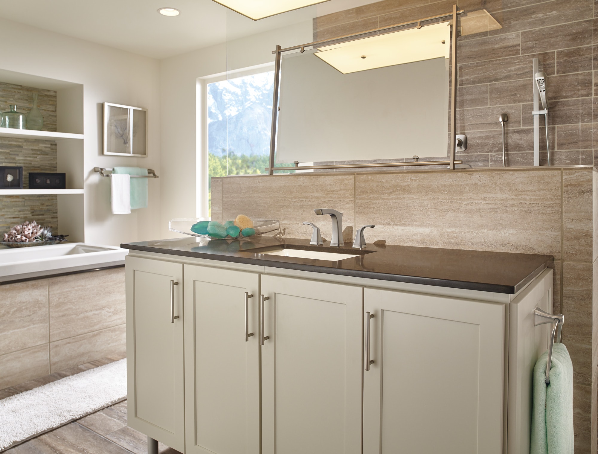 Delta T11852-SS Bath-Shower-Facc - View #2