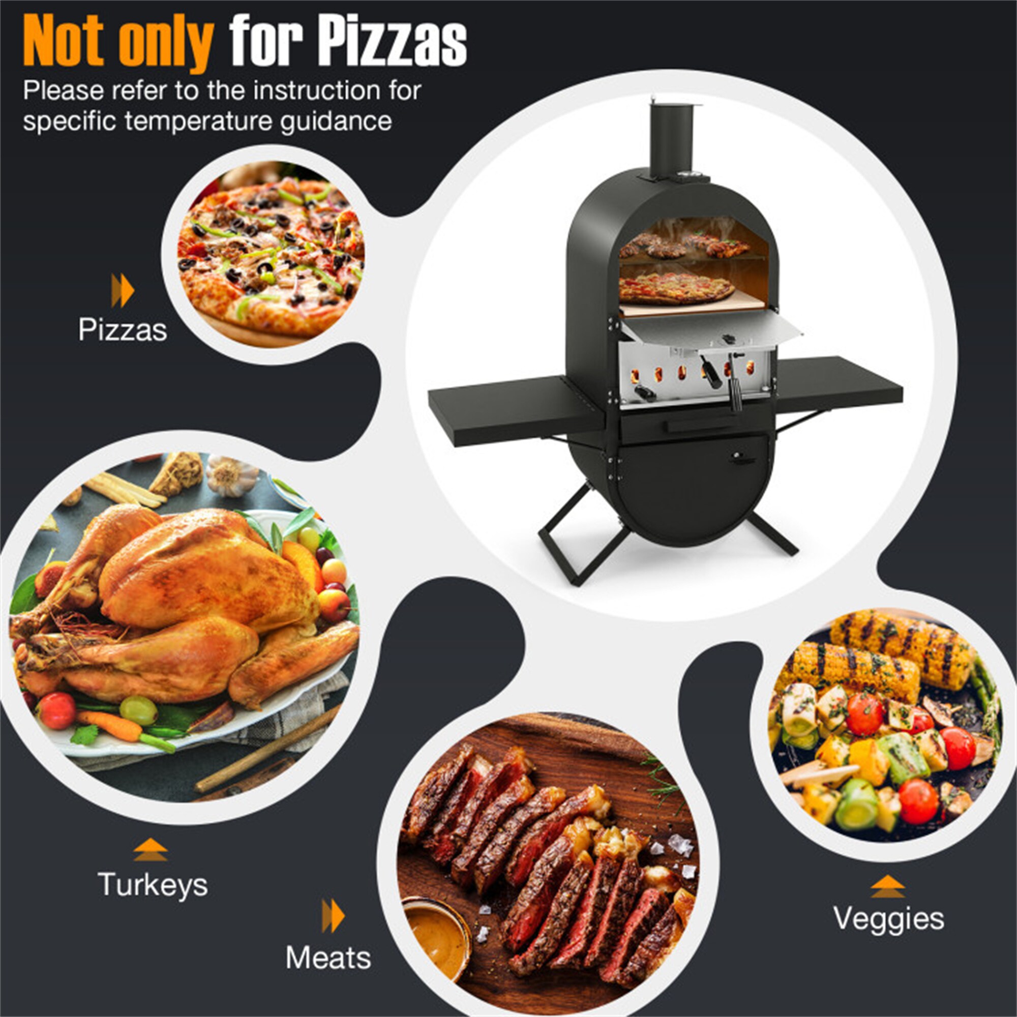 BABOOM BOM-NP11738-CO Outdoor-Pizza-Ovens - View #6