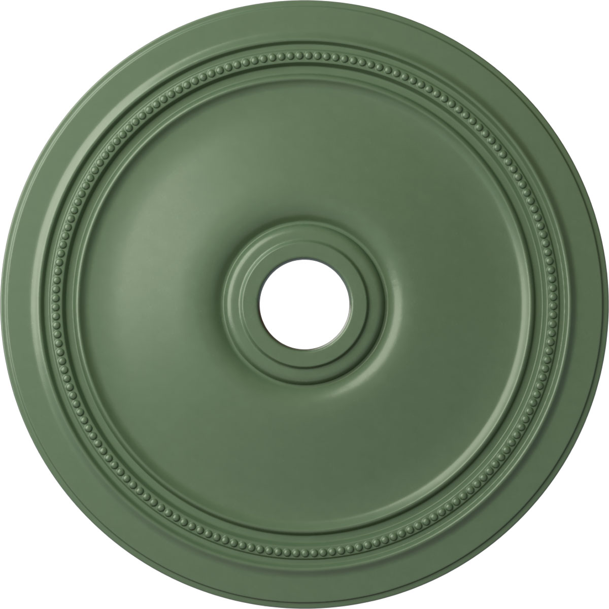 Ekena Millwork CM24DIAGF Diane 24-in W x 24-in L Painted Athenian Green Polyurethane Whole Ceiling Medallion