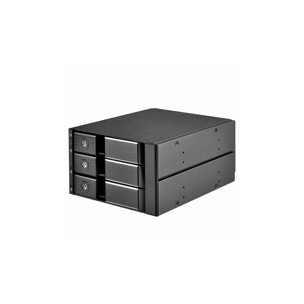 SilverStone SVSTT546 Silver Stone Technologies FS303B 2 x 5.25 in. Device Bay to 3 x 3.5 in. SAS and SATA 6.0 Gbits Trayless Hot Swap Cage