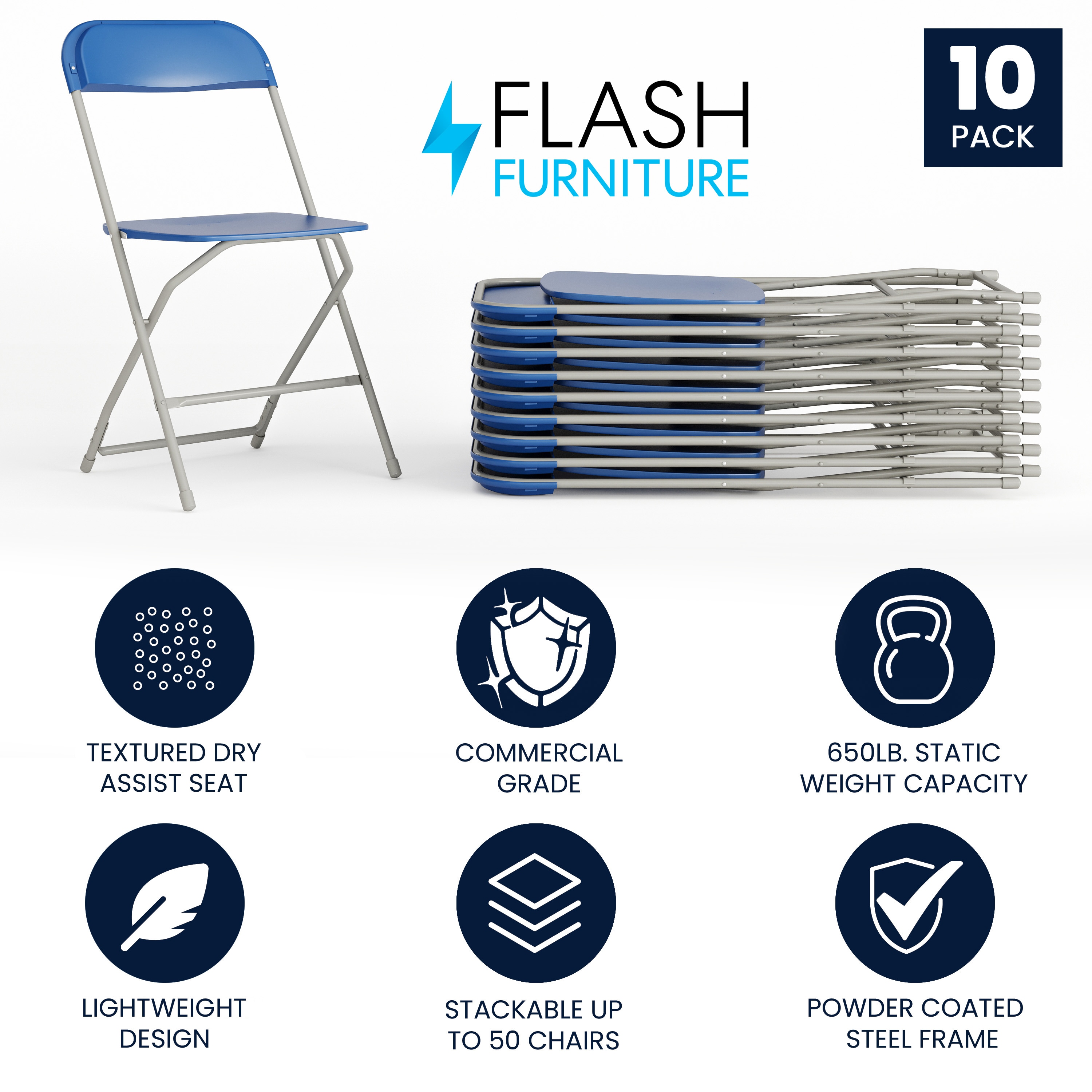 Flash Furniture 889142046134 Folding-Chairs - View #2
