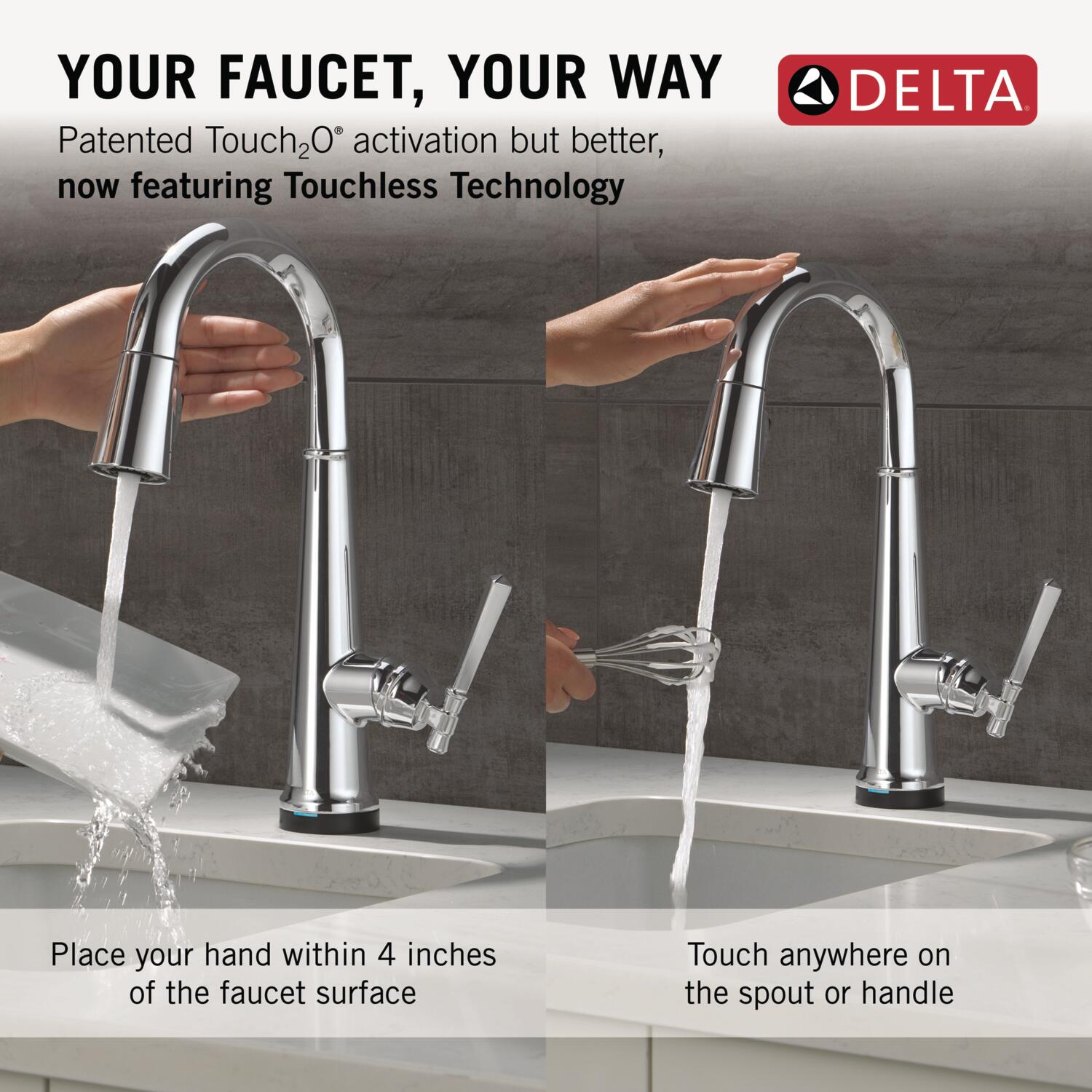 Delta 9982TL-PR-DST Kitchen-Faucets - View #3