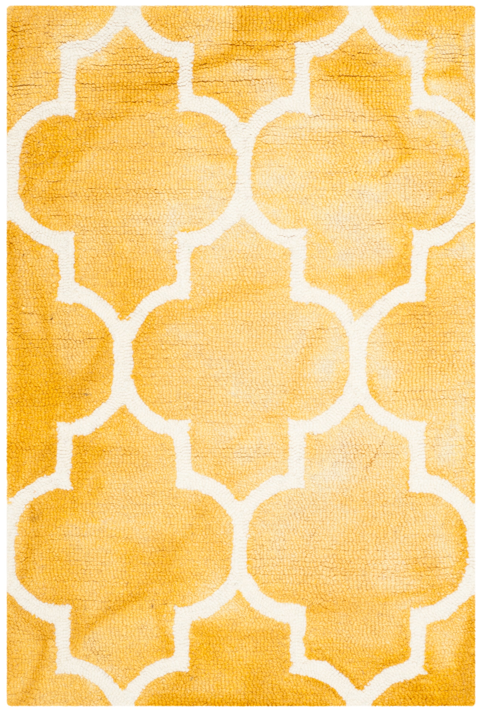 Ivory Elegance Hand-tufted Wool Rectangular Area Rug