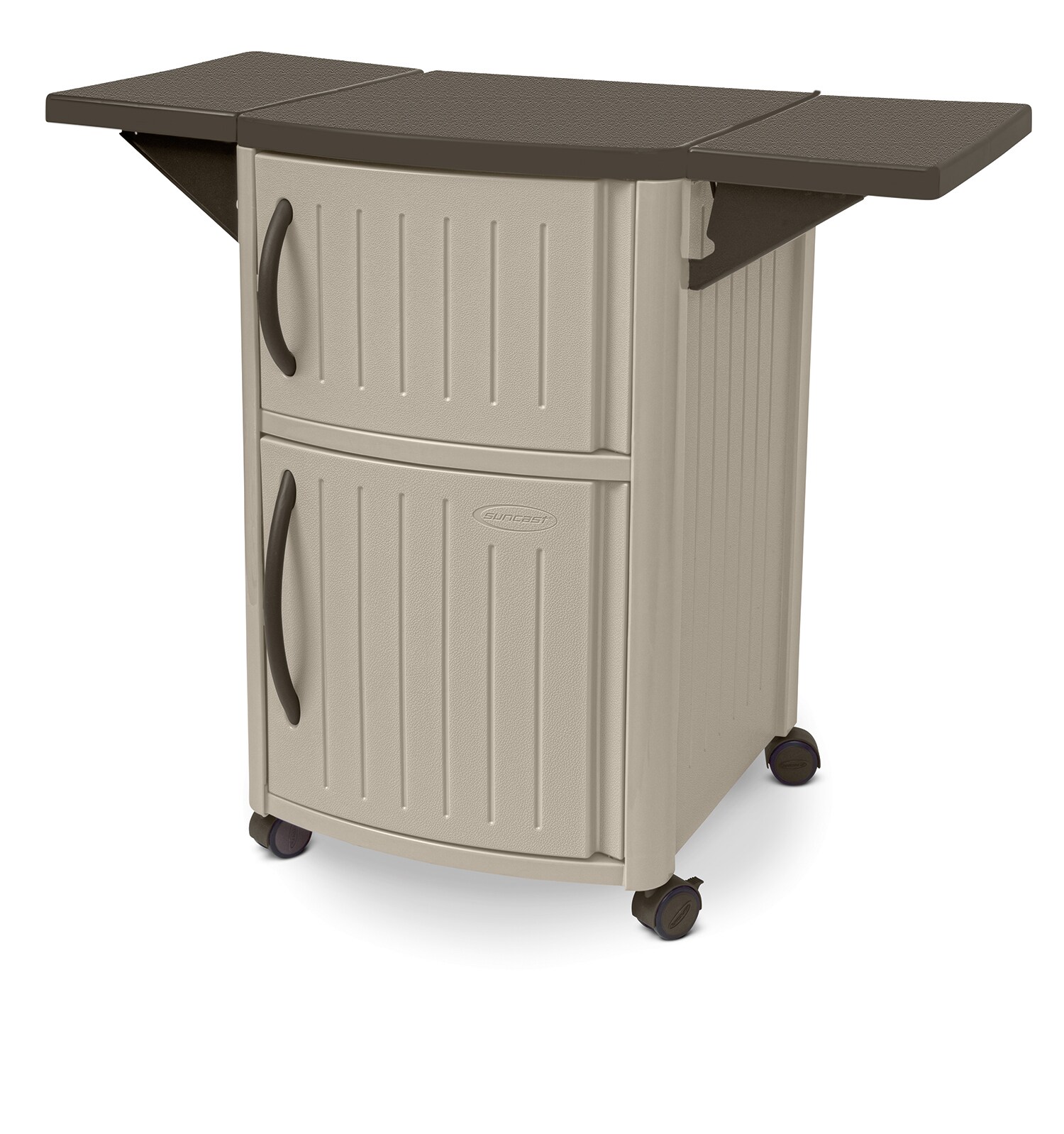 Suncast DCP2000 34-in x 22-in Tan/Java Square Serving Caddy