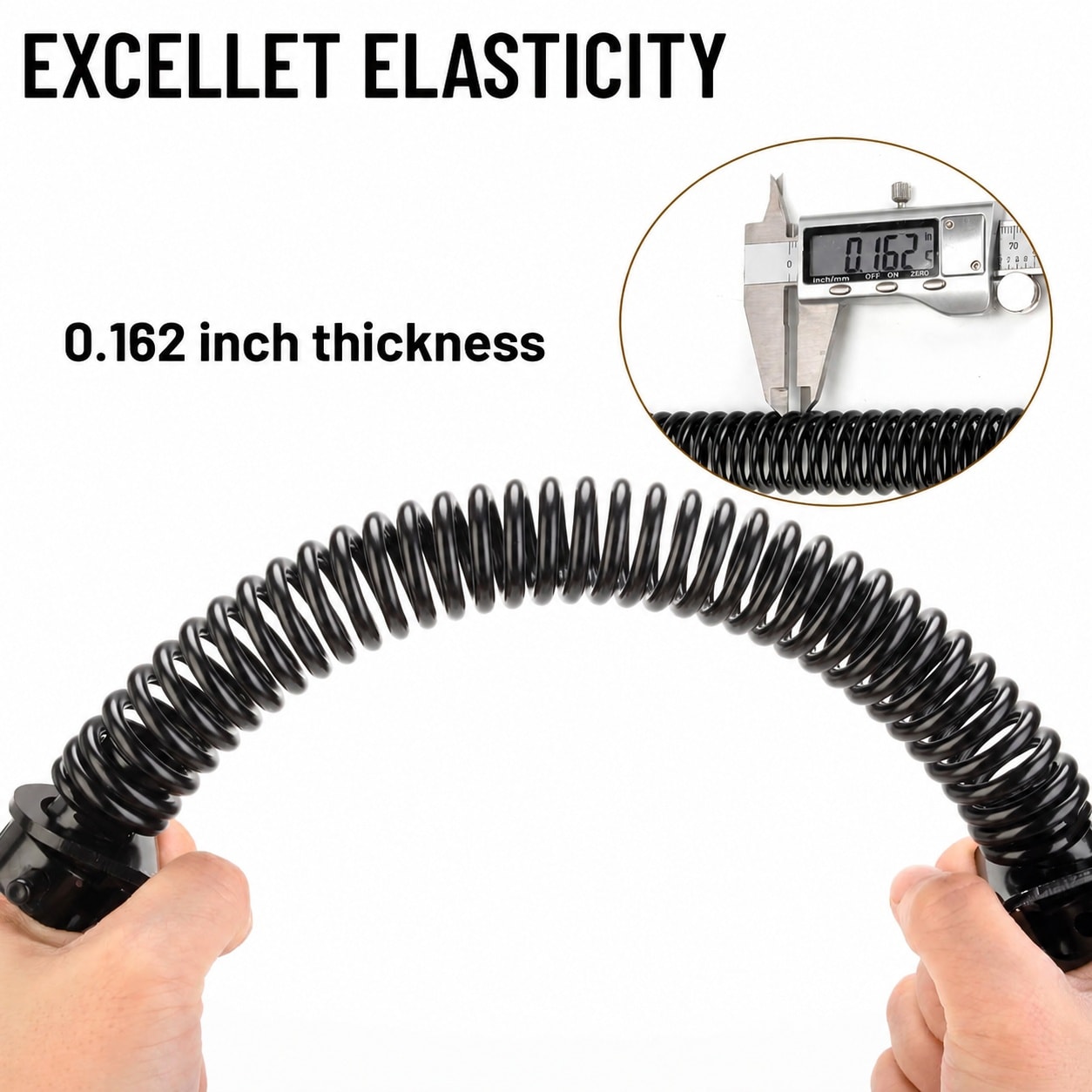 Etokfoks  14 in Self Closing Heavy Duty Gate Spring 2 Pack Black Premium Carbon Steel for Wooden Vinyl Fences