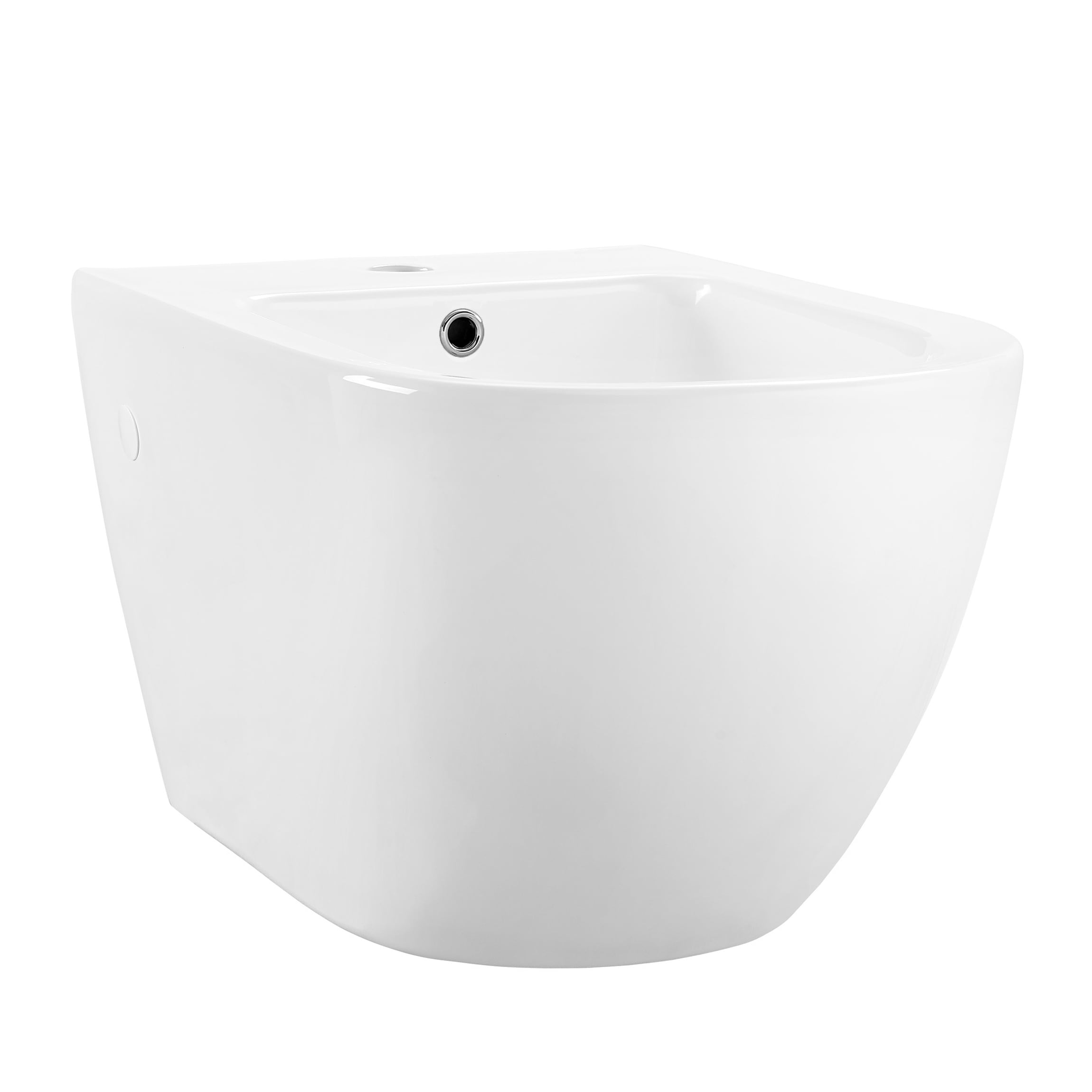 Swiss Madison SM-25-BDANG03WH Glossy White Elongated Standard height Bidet Wall-hung Rough-In