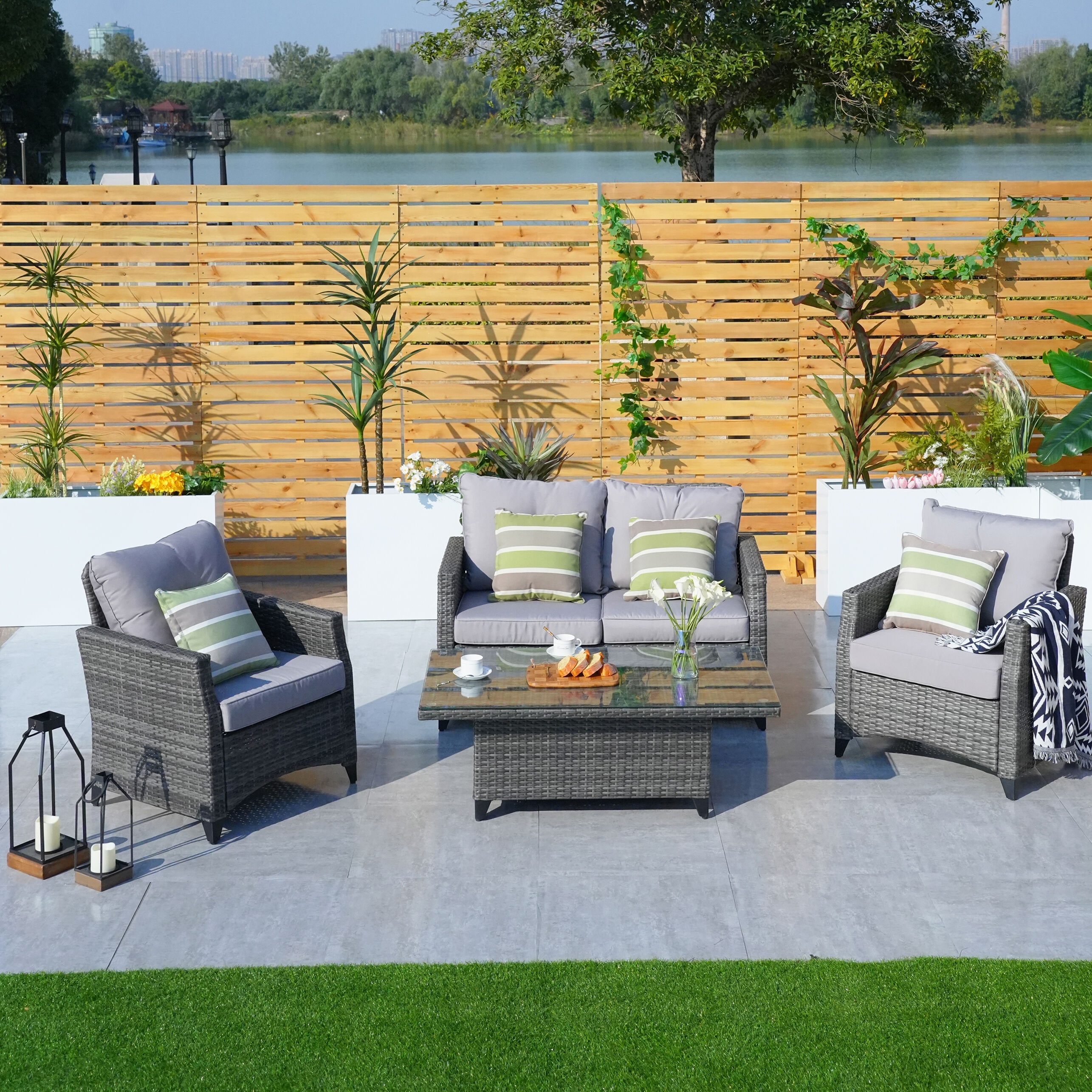 Moda Furnishings PAF-1801LP Patio-Conversation-Sets - View #5