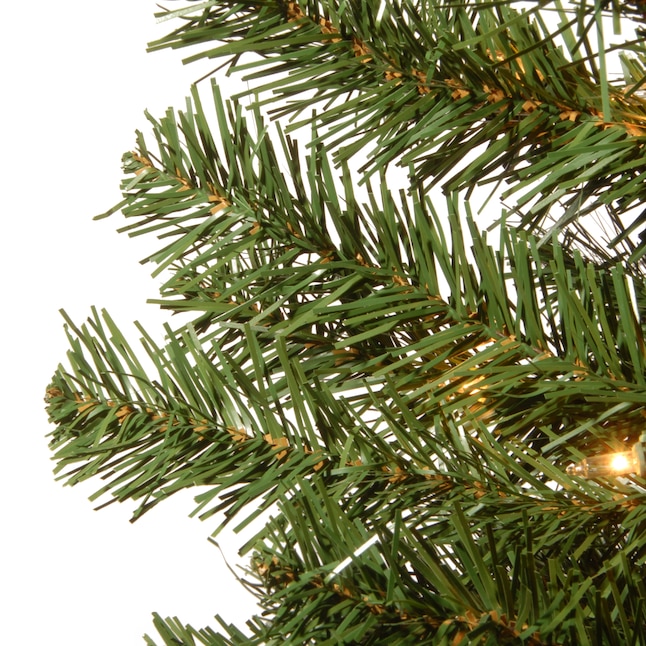 National Tree Company 5-ft Spruce Pre-lit Slim Artificial Christmas ...