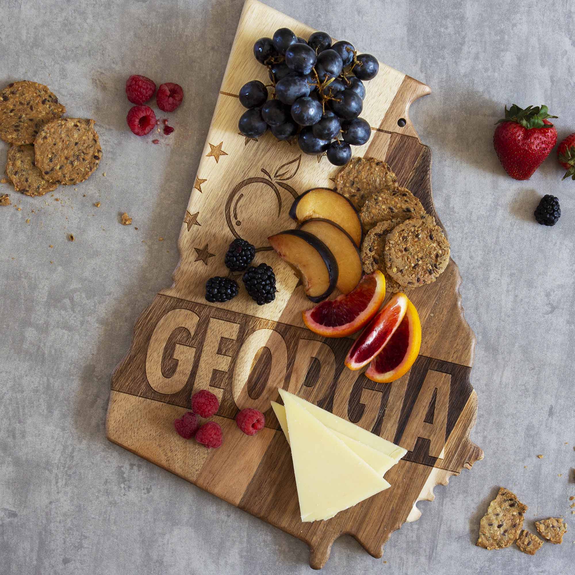 Rock and Branch Origins Georgia Wood Serving and Cutting Board