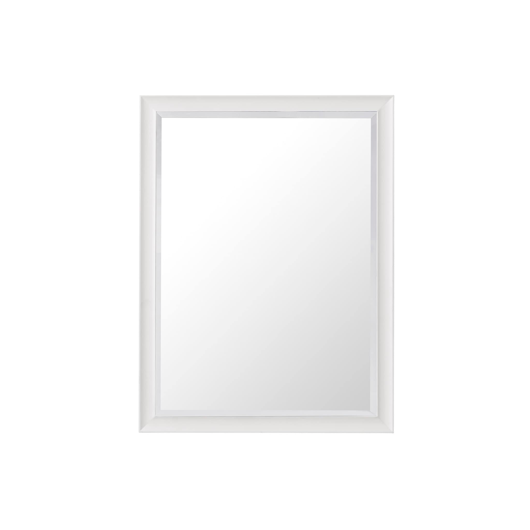 James Martin Vanities 735-M30-BW Glenbrooke 30-Inches x 40-Inches Beveled Rectangle Bathroom Vanity Mirror ( White )