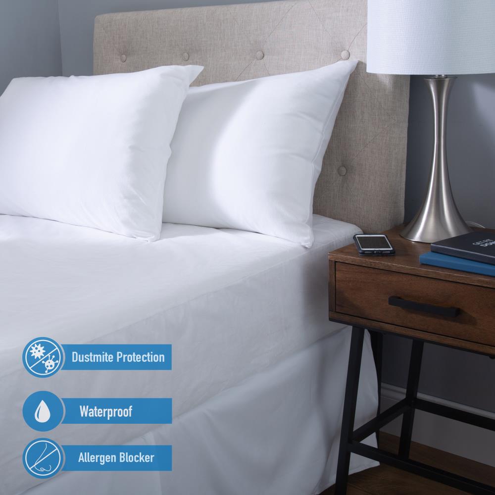 HotelLaundry Stretchy Waterproof Mattress Allergy Encasement Set Queen