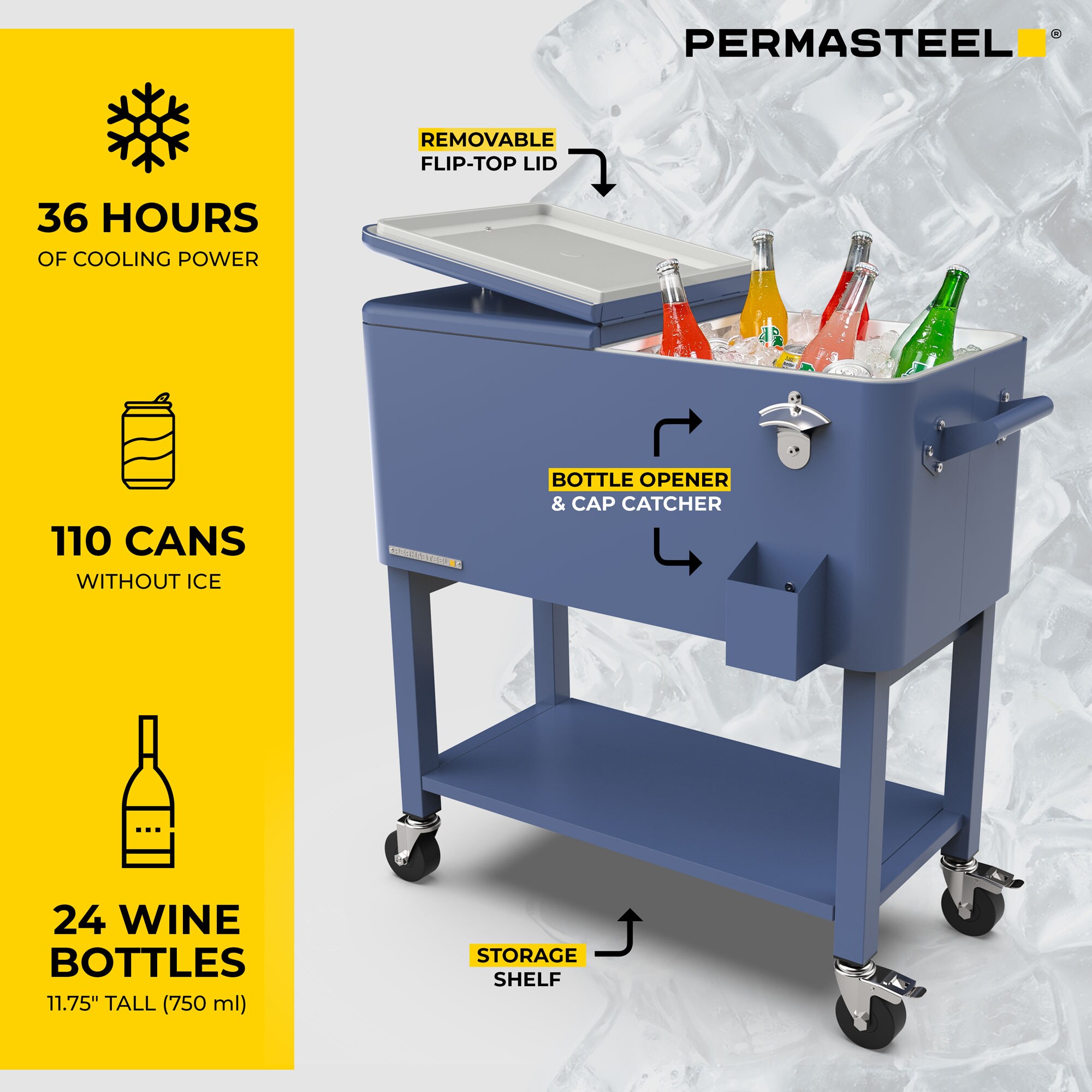 Permasteel PS-223-AZ Beverage-Coolers - View #4