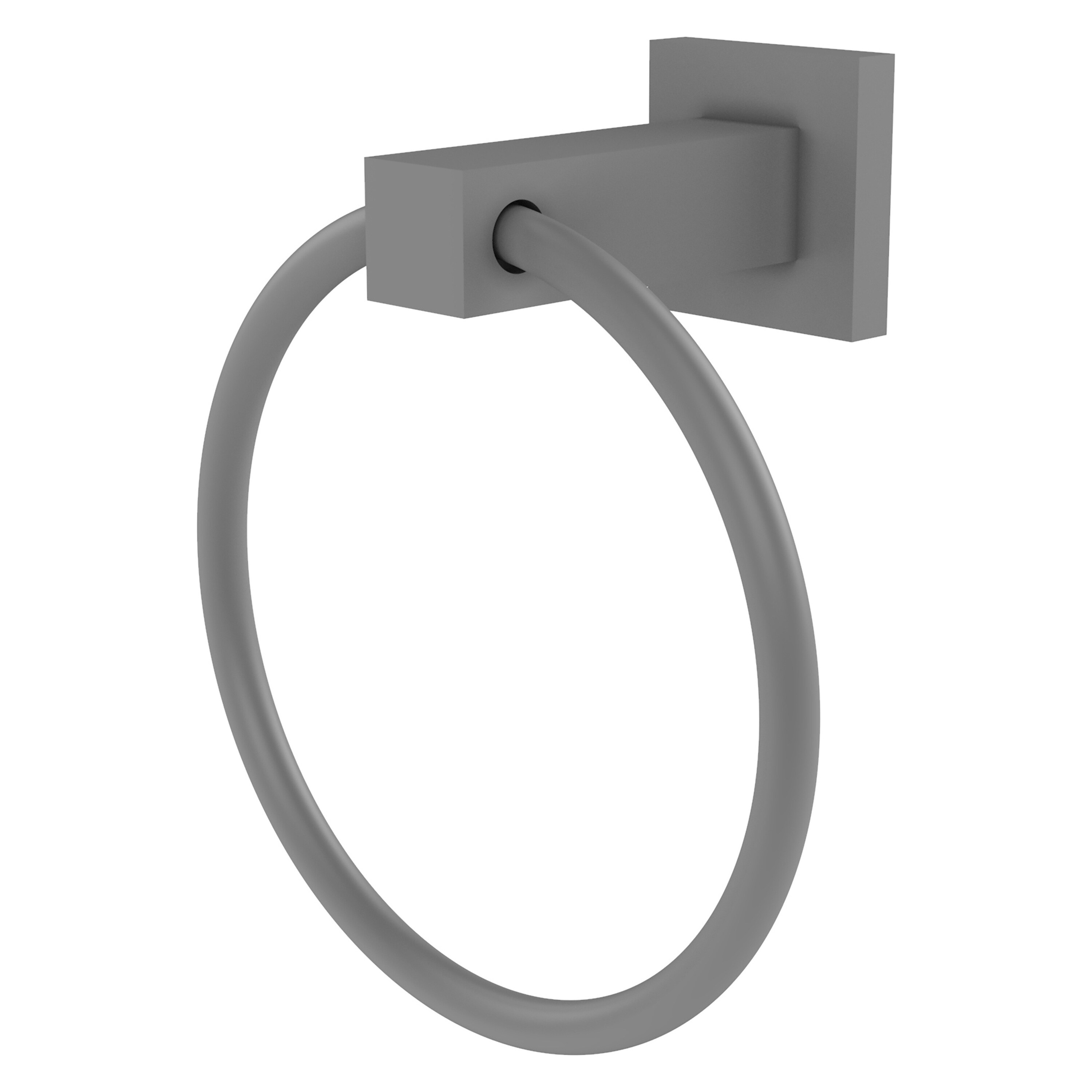 Allied Brass MT-16-GYM Montero Matte Gray Wall mount Single Towel Ring