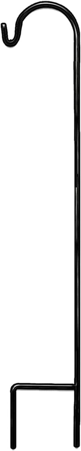 Ashman Online SHEP48HOOK10MBLK 48-Inches Black Metal Garden Shepherd's hook