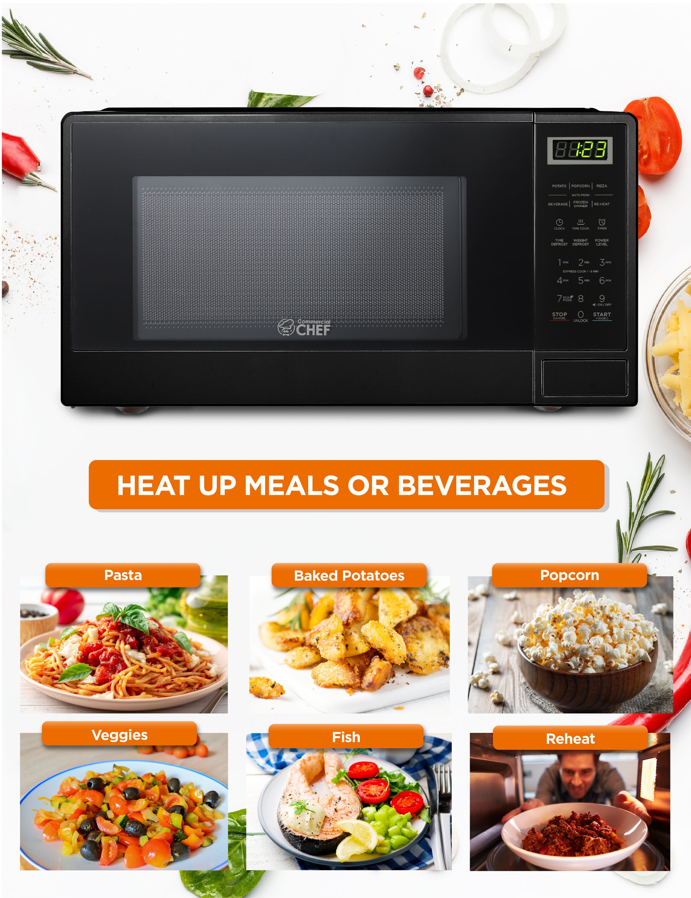 Commercial Chef CHCM11100B Cnt-Mwo - View #6