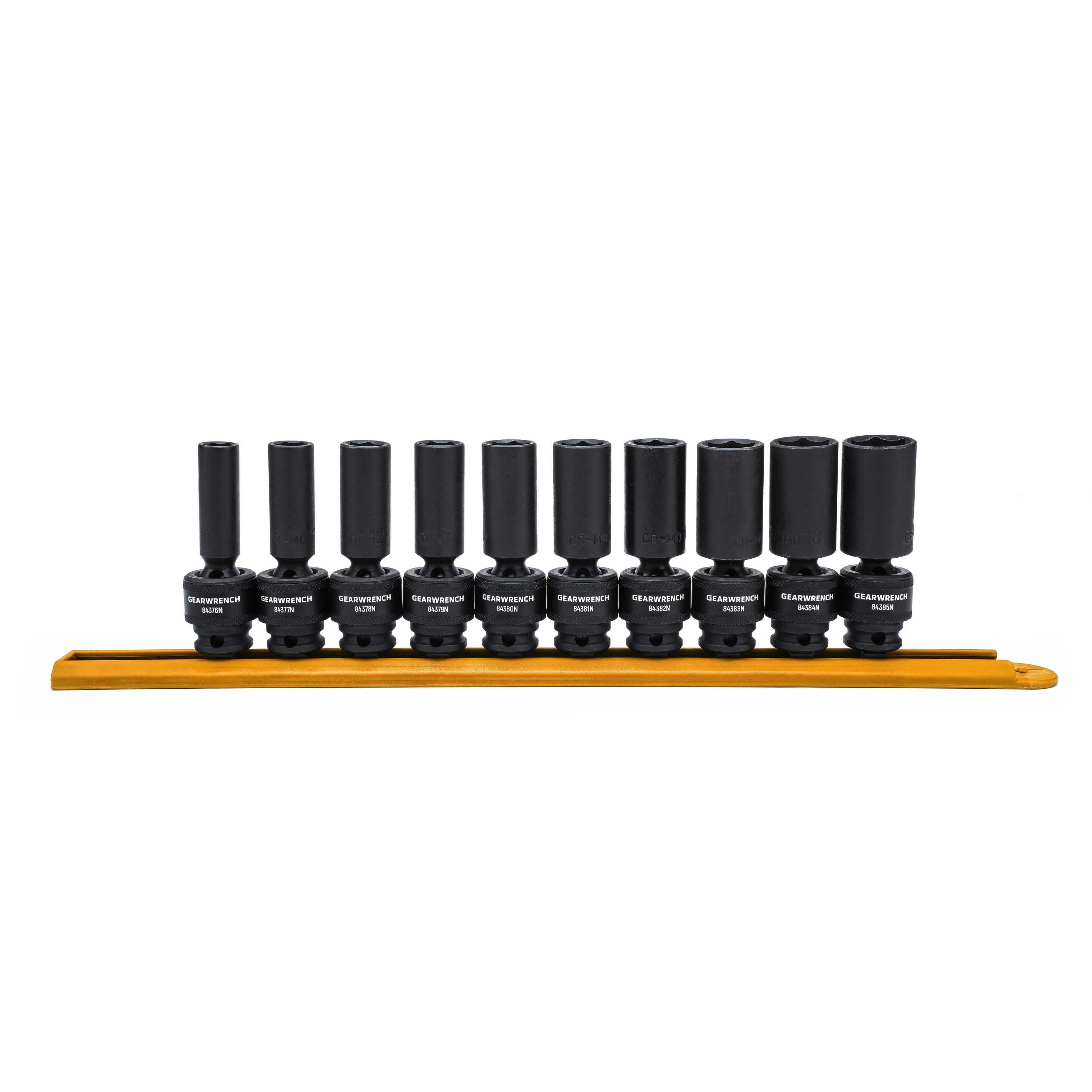 GEARWRENCH 84924N 10-Piece Metric 3/8-in Drive 6-Point Impact Socket Set