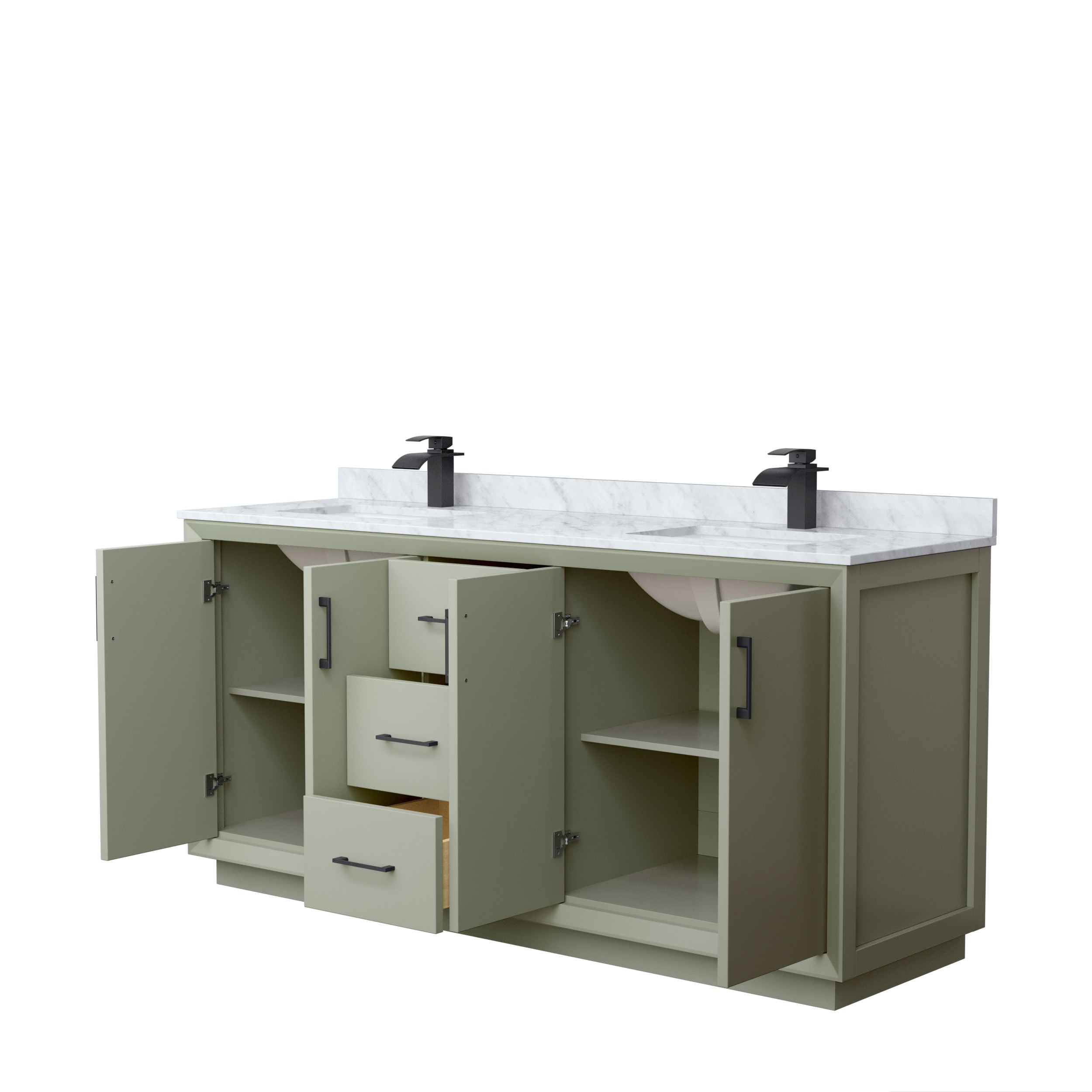 Wyndham Collection WCF414172DLBCMUNSMXX Bath-Vanity-Combo - View #2