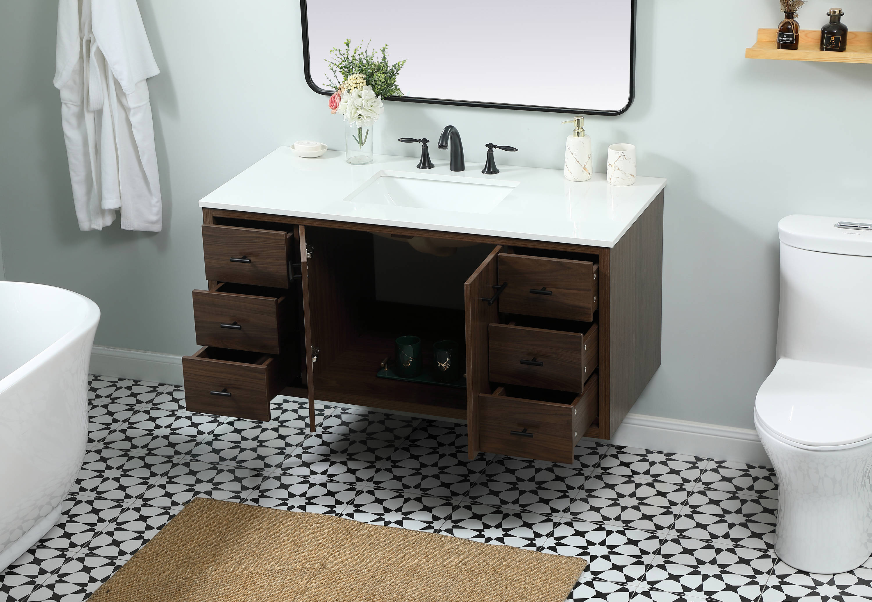 Elegant Decor HF144144MWT Bath-Vanity-Combo - View #7