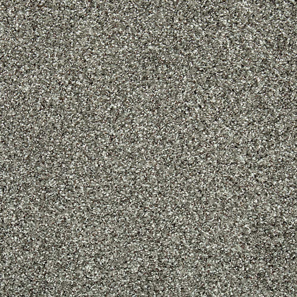 STAINMASTER STP61-L001-0808 (Sample) Tranquil Walk I Retreat Gray 42-oz sq yard Triexta Textured Indoor Carpet
