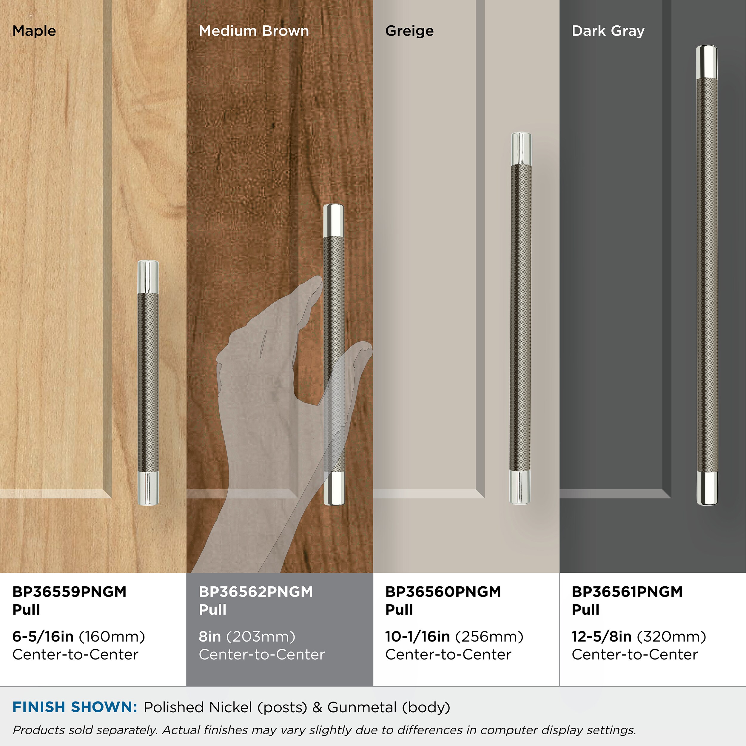 Amerock BP36562PNGM Cabinet-Pulls - View #5