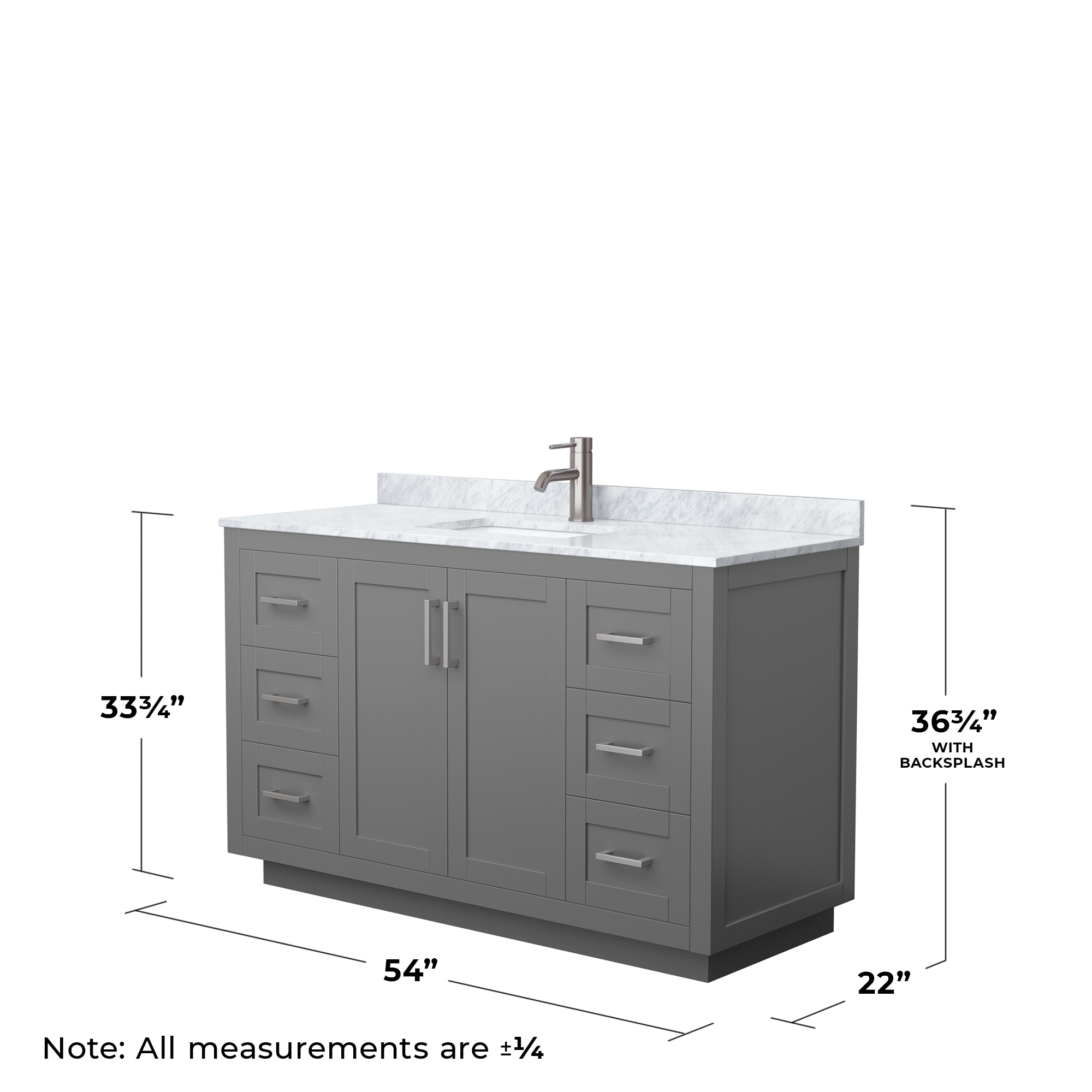 Wyndham Collection WCF292954SKGCMUNSMXX Bath-Vanity-Combo - View #5