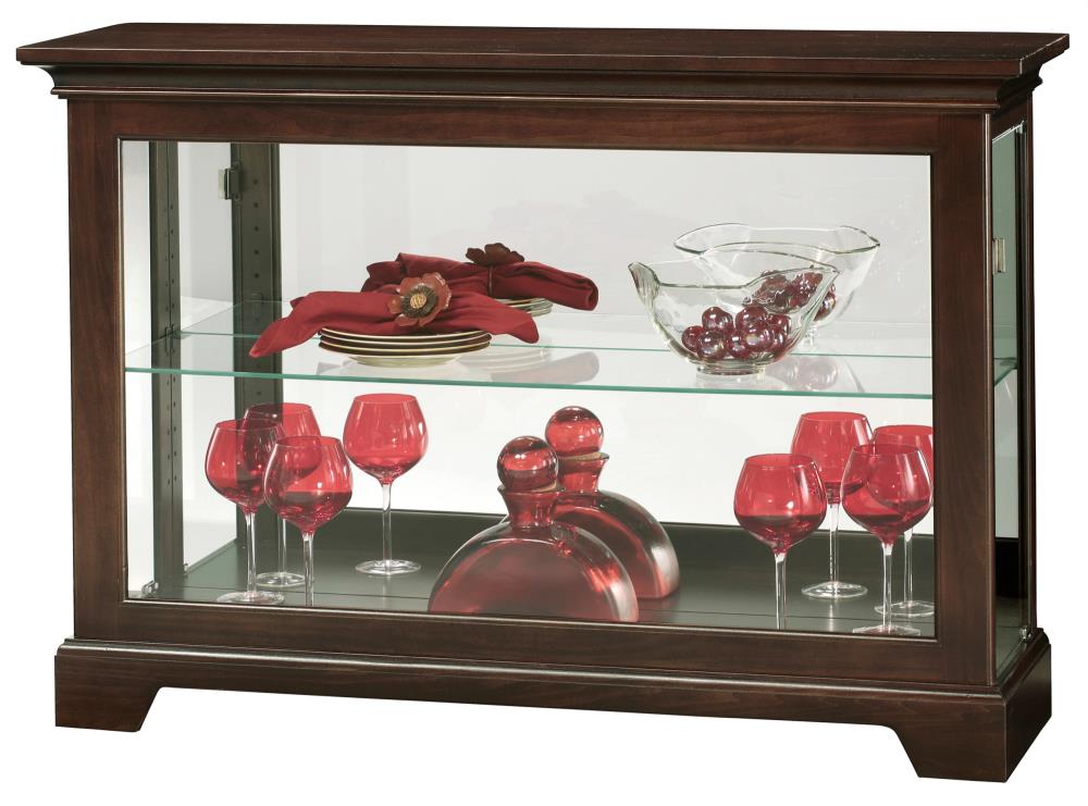 Howard Miller Traditional Espresso Wood Asian Hardwood Curio Cabinet