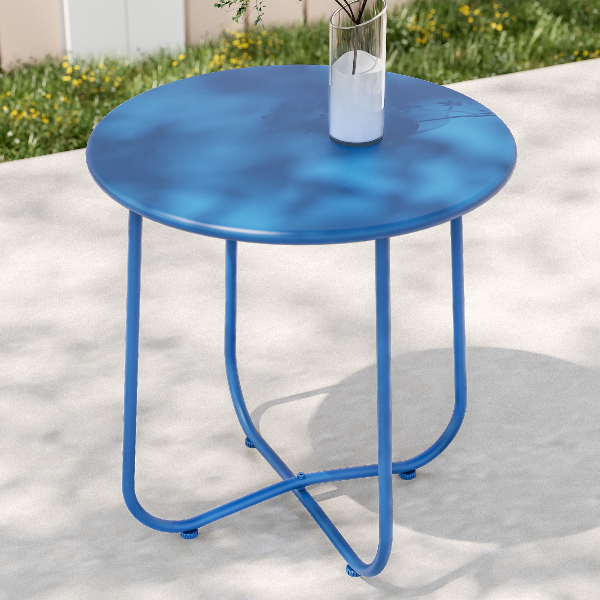 ACEGOSES LW-PT46-NY Skytop Round Outdoor Bistro 18.1-in W x 18.1-in L