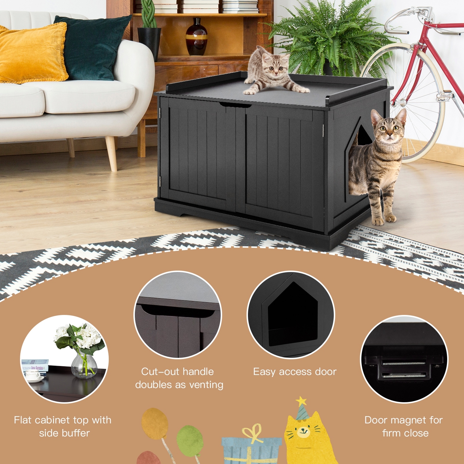 Forclover CJW-LB19BK Litter-Boxes - View #3