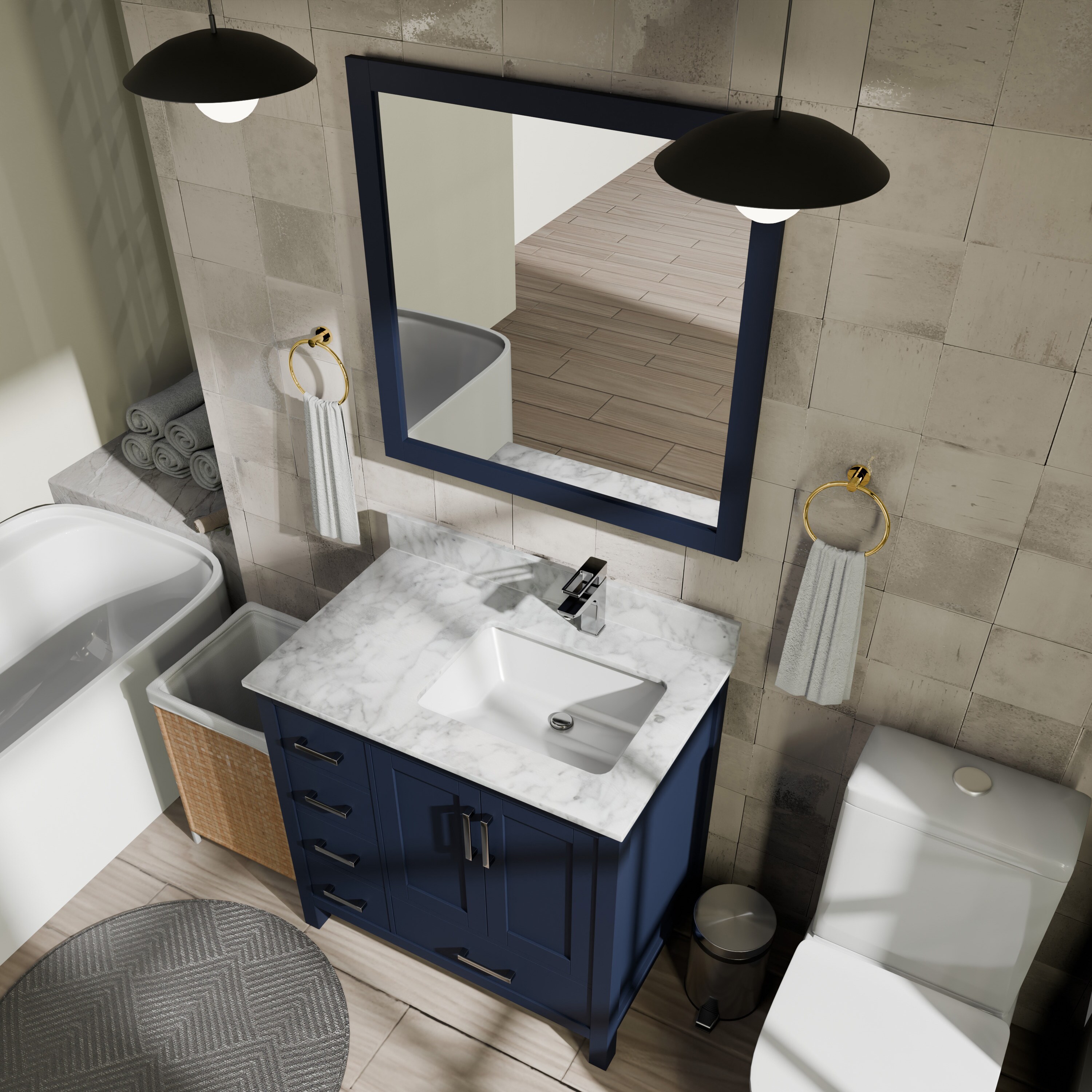 Lexora LVJ36SE101R Bath-Vanity-Combo - View #7