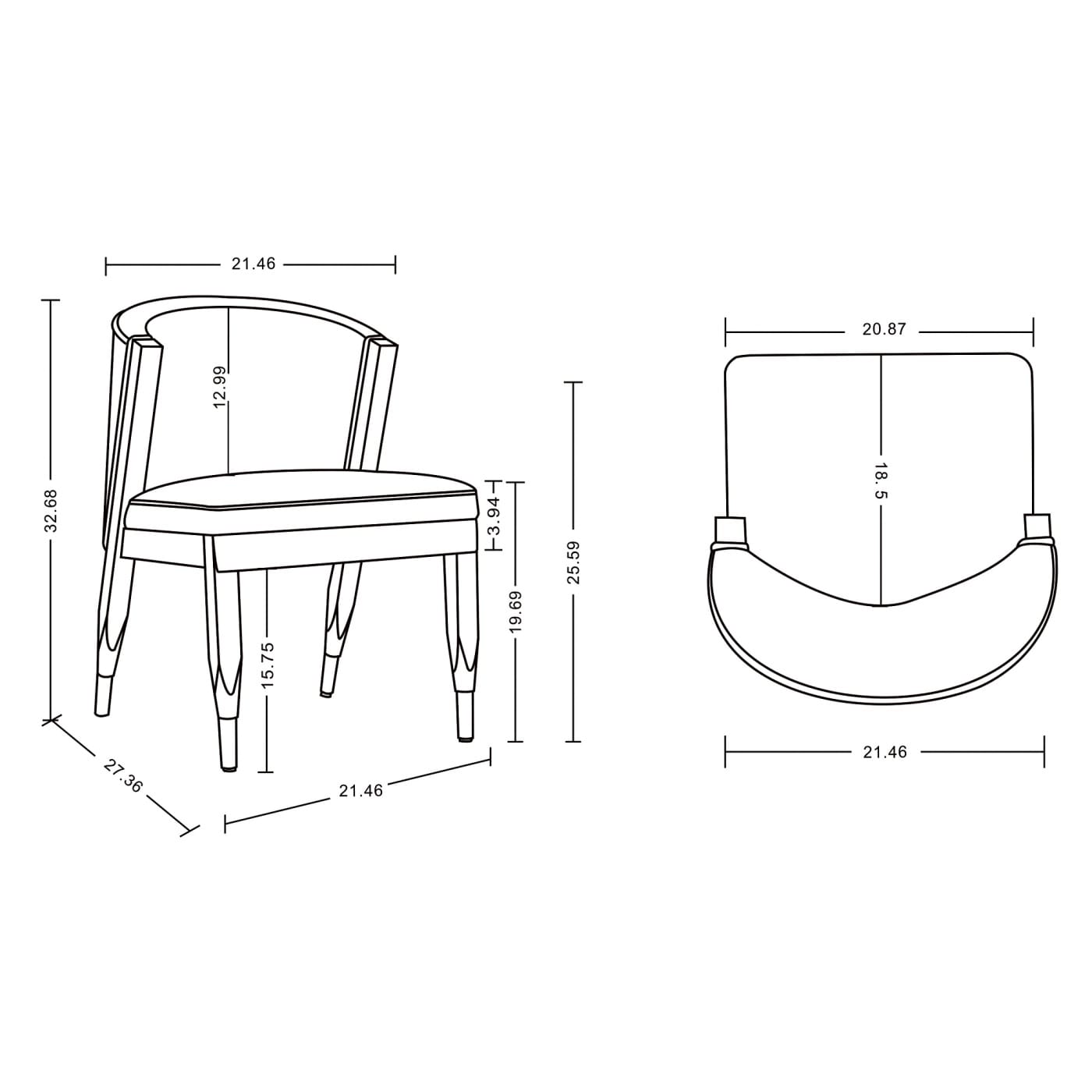 CHITA DCIARA-180 Dining-Chairs - View #3