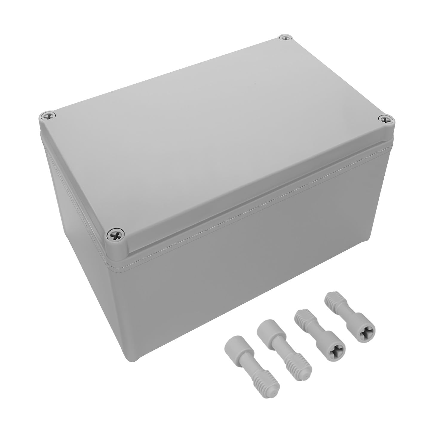 Lukvuzo IP67 Waterproof Junction Box ABS Plastic Dustproof Electrical Box Outdoor Enclosure for Electronics DIY Gray 9 Point 8 x 5 Point 9 x 5 #LLU0717L096