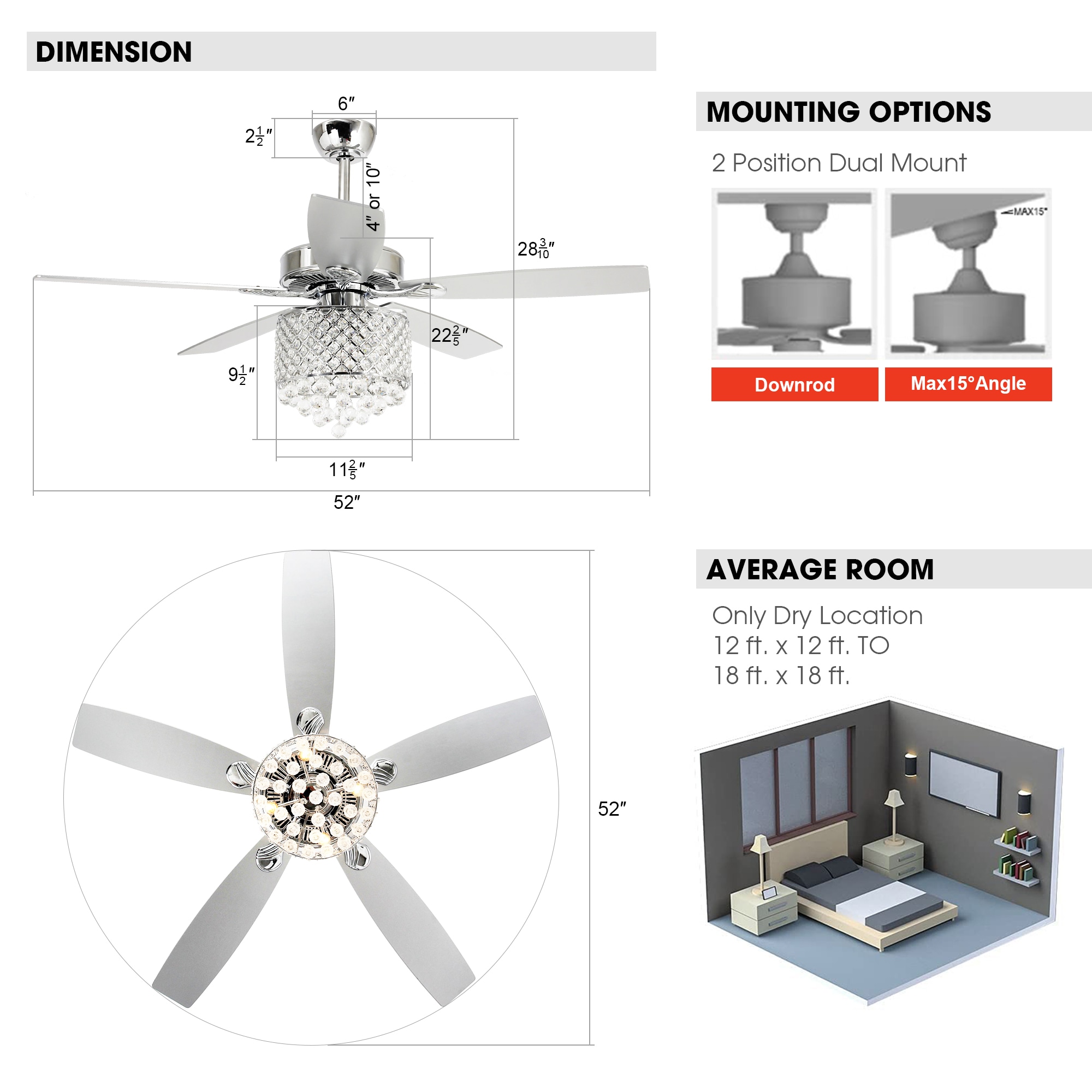 Parrot Uncle F6214110V Ceiling-Fans - View #4