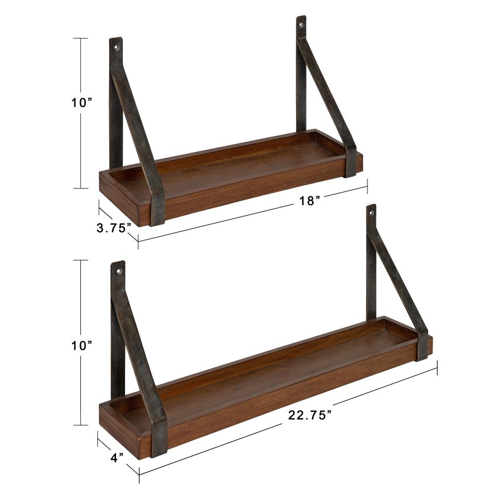 Kate and Laurel 217126 Wall-Mounted-Shelving - View #6