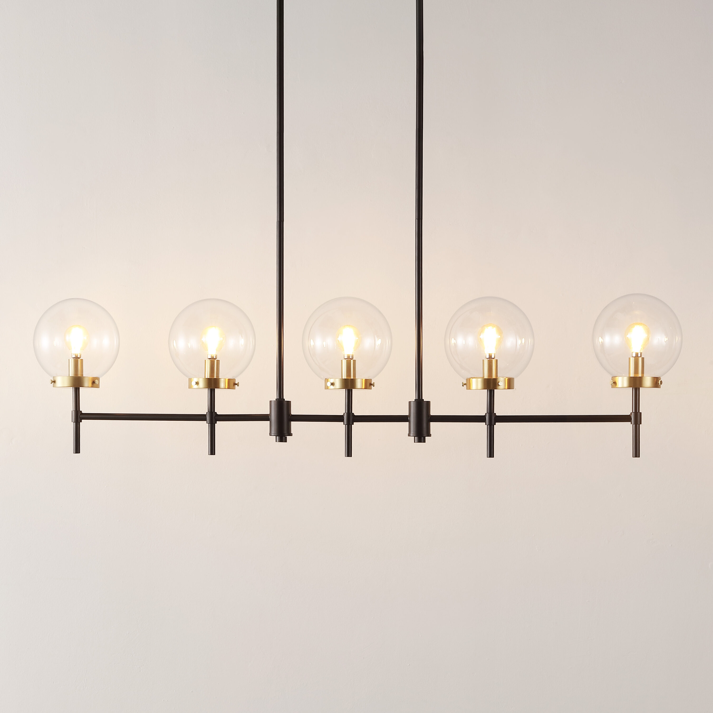 Mylah 5-Light Oil Rubbed Bronze Glass Globe Pendant