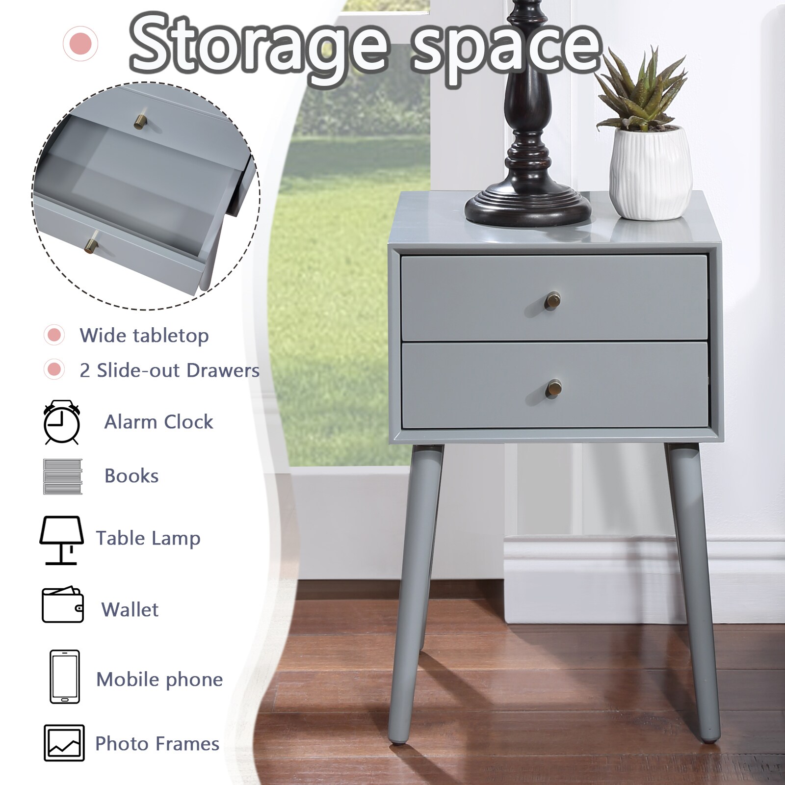 Kahomvis FB-QPN1-476 nightstands - View #4
