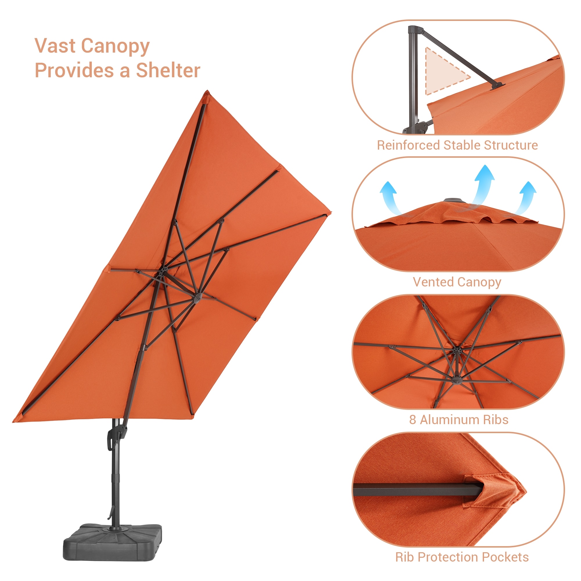 ACEGOSES LW-1010-RD Umbrellas-2 - View #3