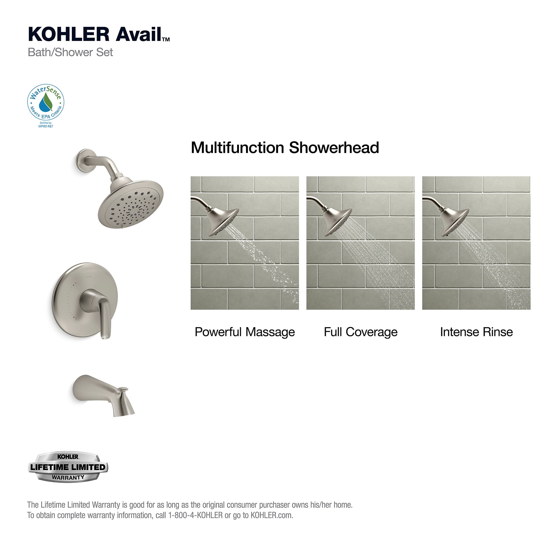 KOHLER R33049-4G-BN Tub-Shower-Faucets - View #4