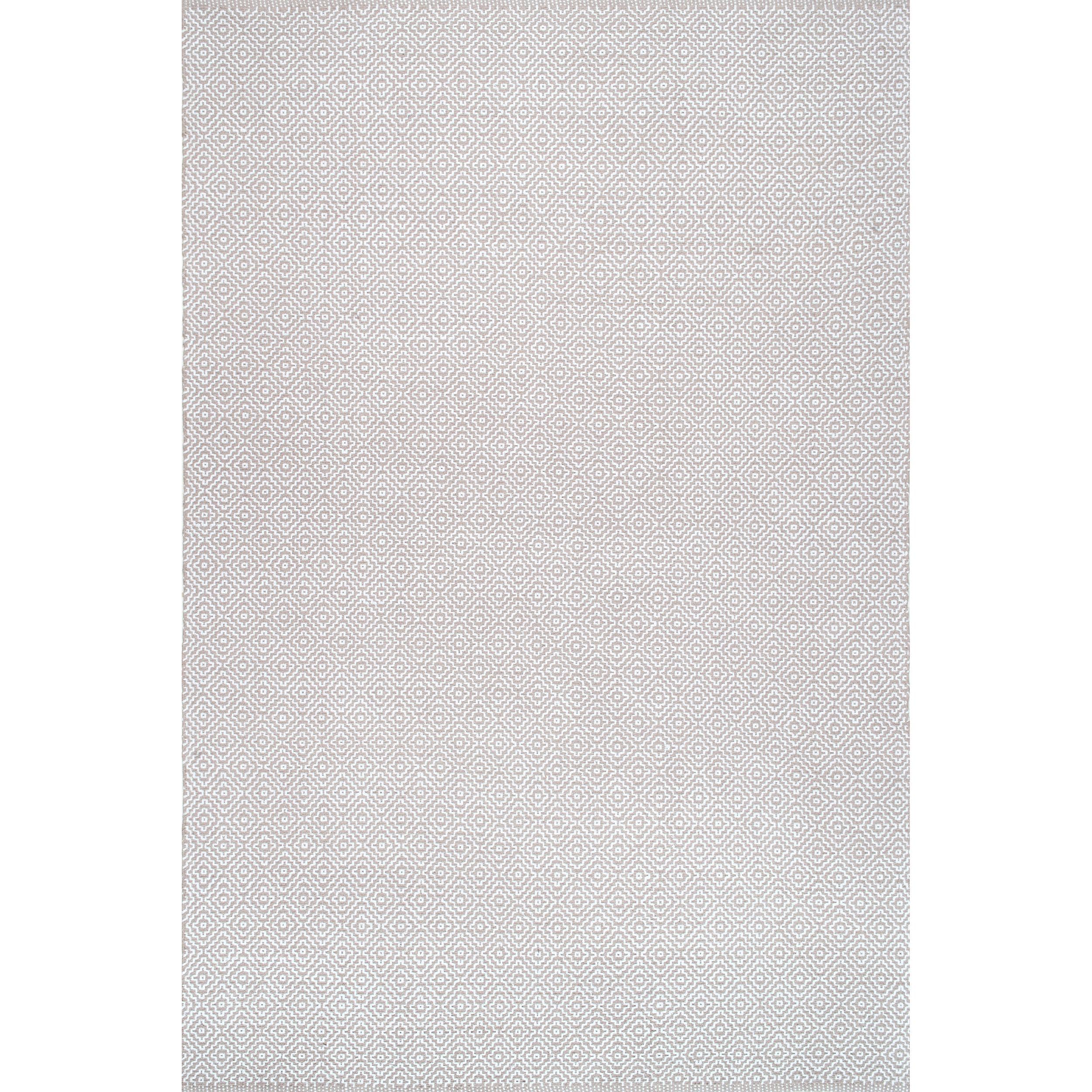 nuLOOM HMCO6B-2606 Lorretta 2 x 6 (ft) Loomed Cotton Taupe Rectangular Indoor Geometric Runner rug