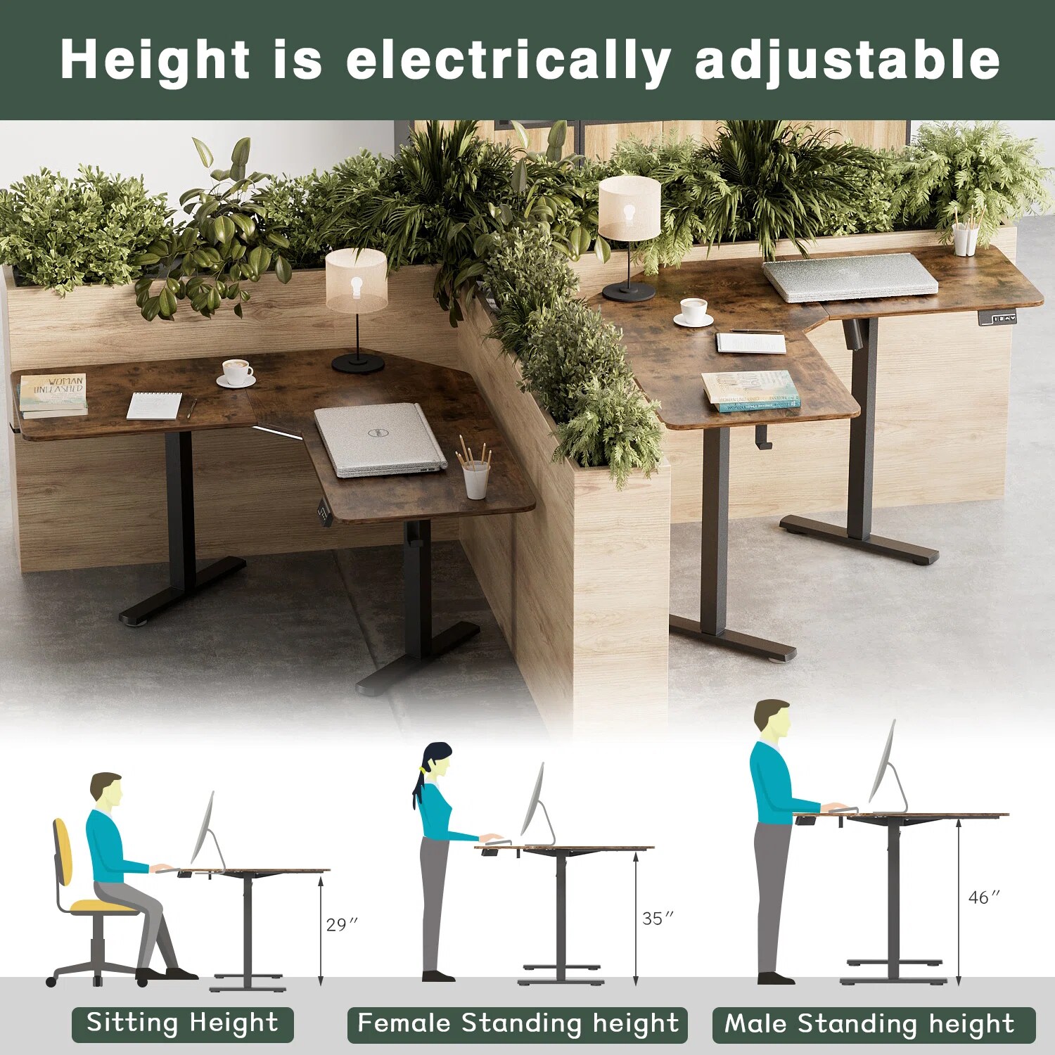 Vineego LS-HAD22-0146-0FW desks - View #6