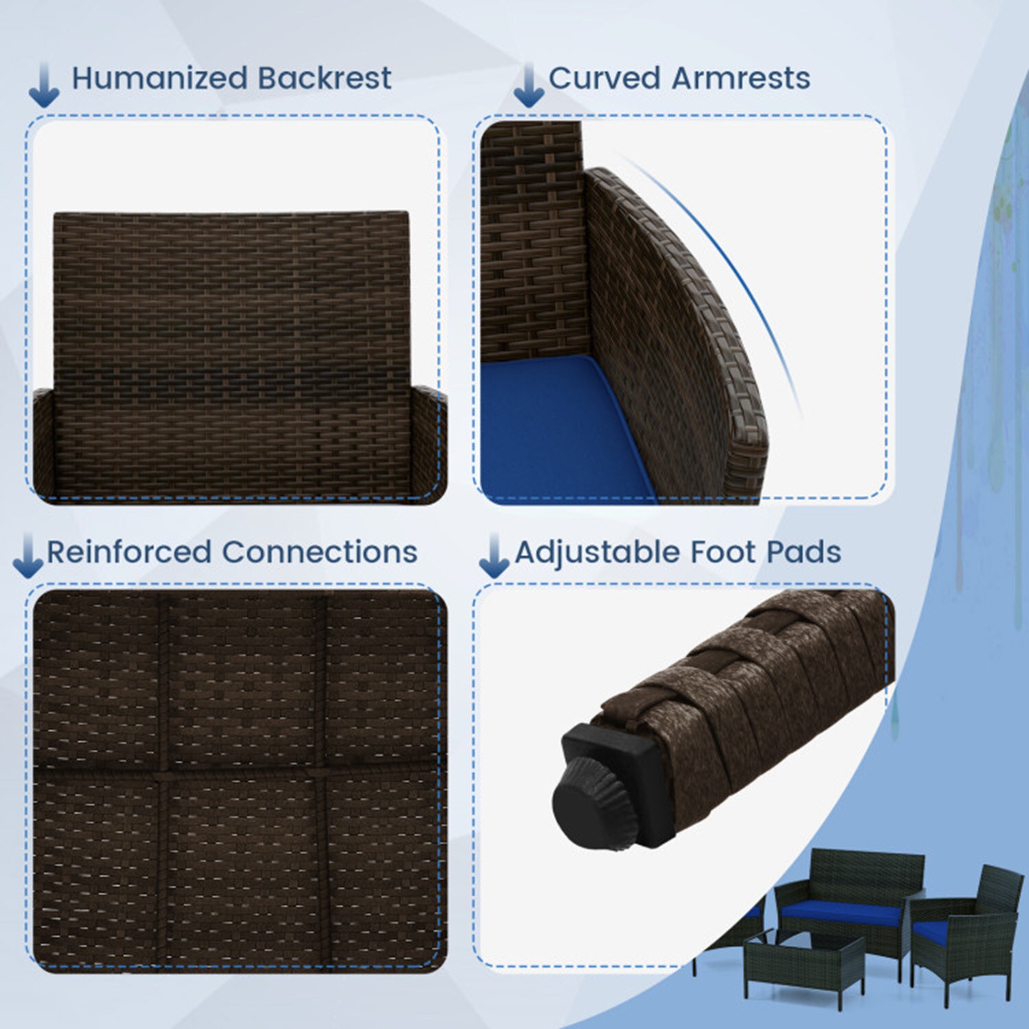 Mondawe 0481-HY Patio-Conversation-Sets - View #5