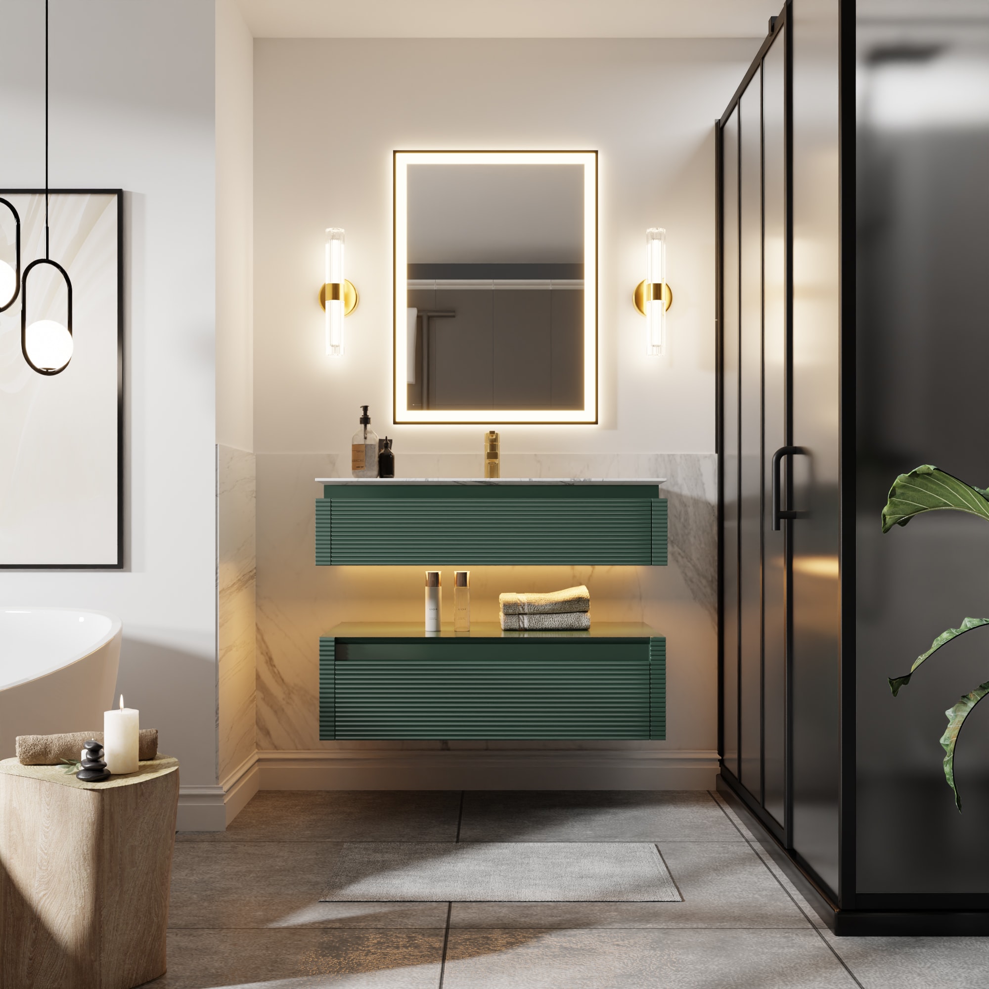 ExBrite SC3620V12GN Bath-Vanity-Combo - View #8