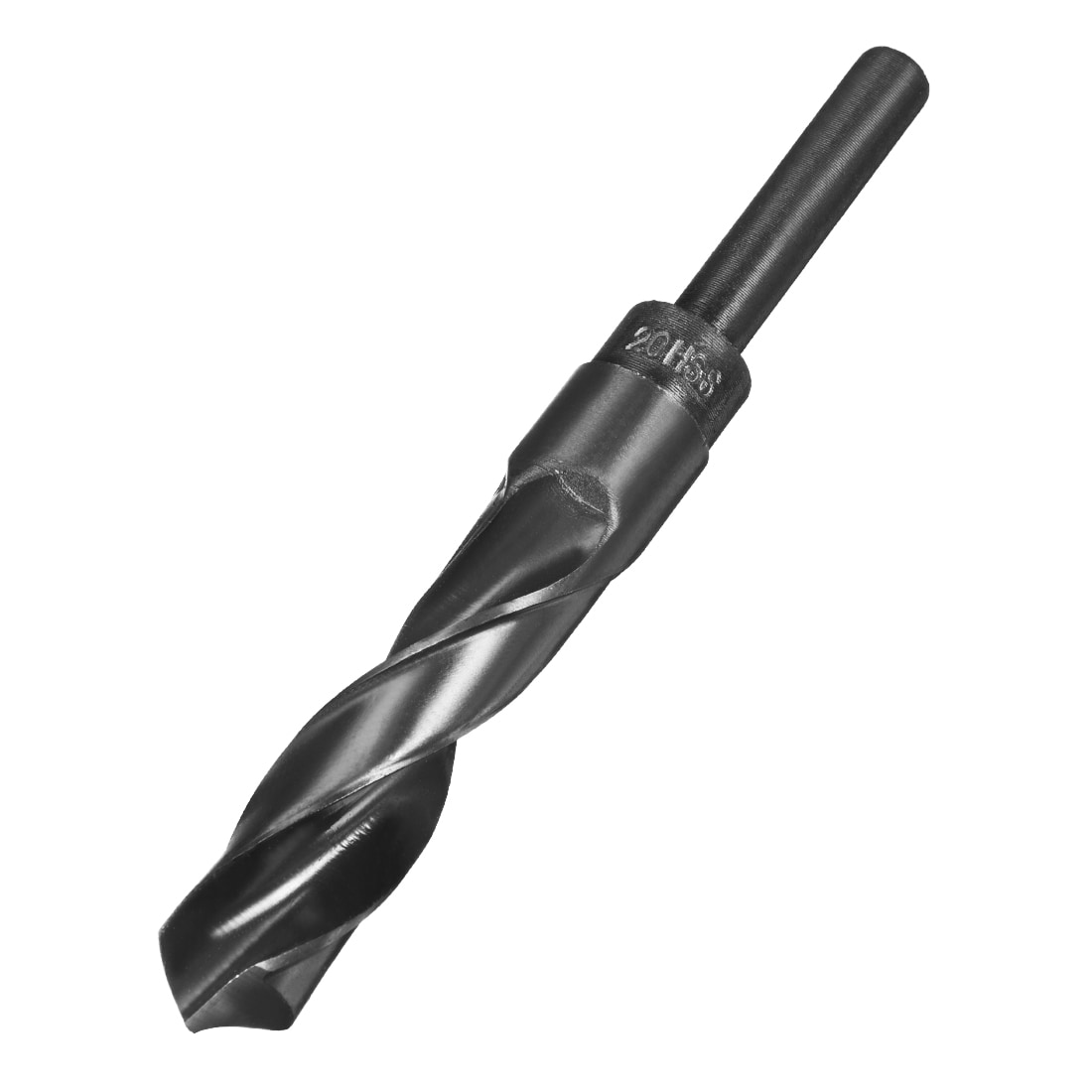 Unique Bargains Reduced Shank Drill Bit 20mm Black Nitride Coated with 1/2 Inch Straight Shank High Speed Steel HSS 9341 Twist Drill Bit for Stainless Steel Alloy Metal Plastic