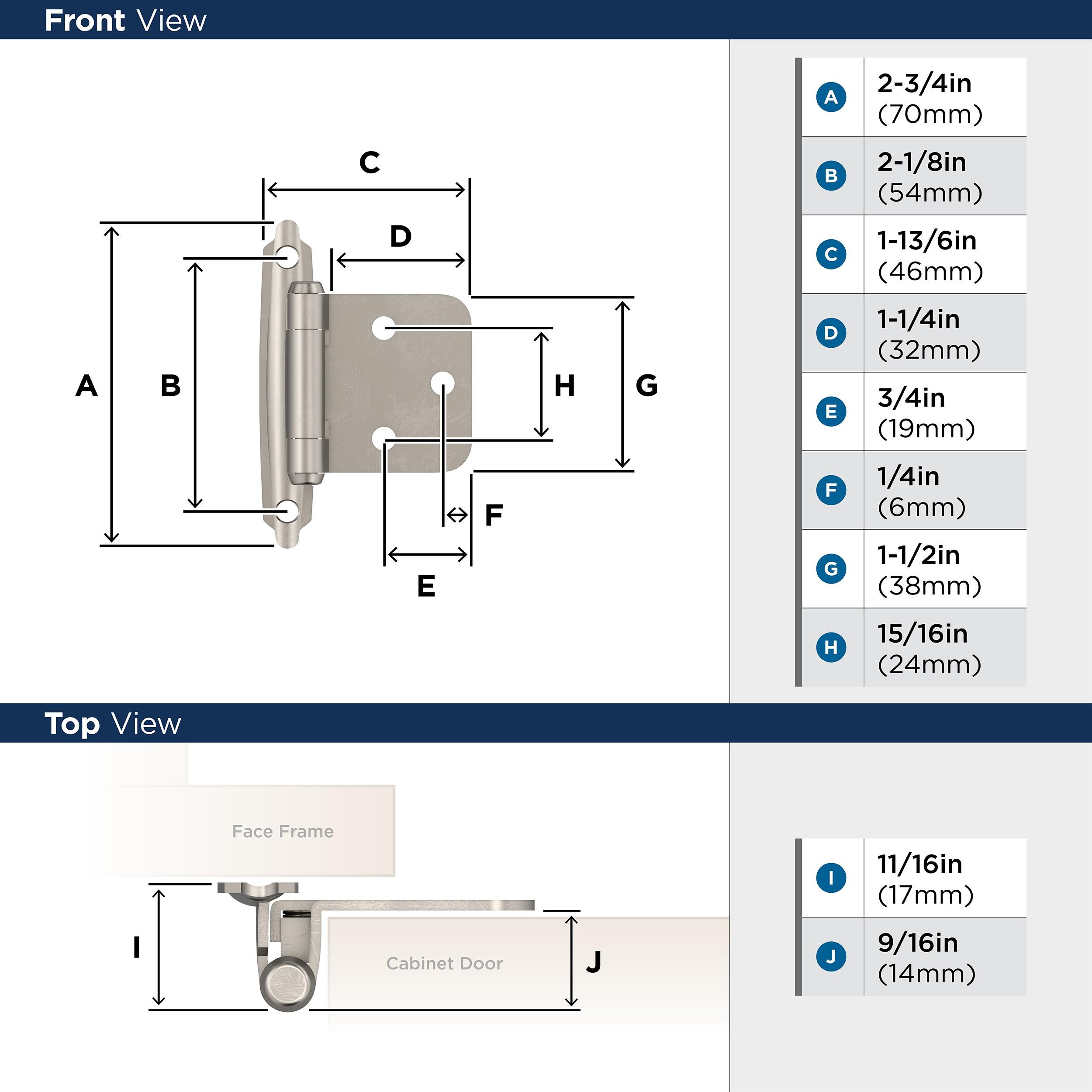Amerock BPR3429G10 Cabinet-Hinges - View #5