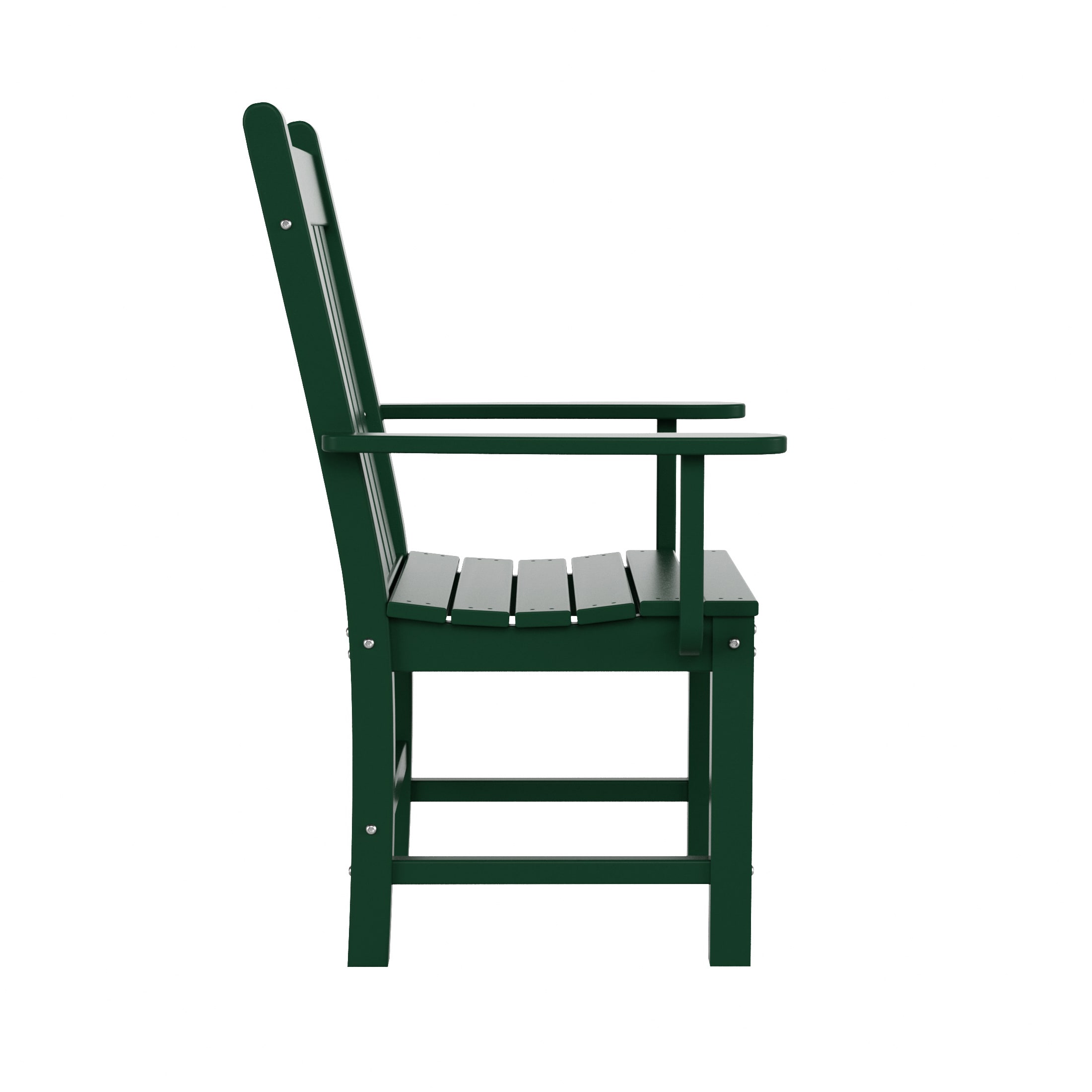 Laguna Dark Green Outdoor Patio Dining Armchair