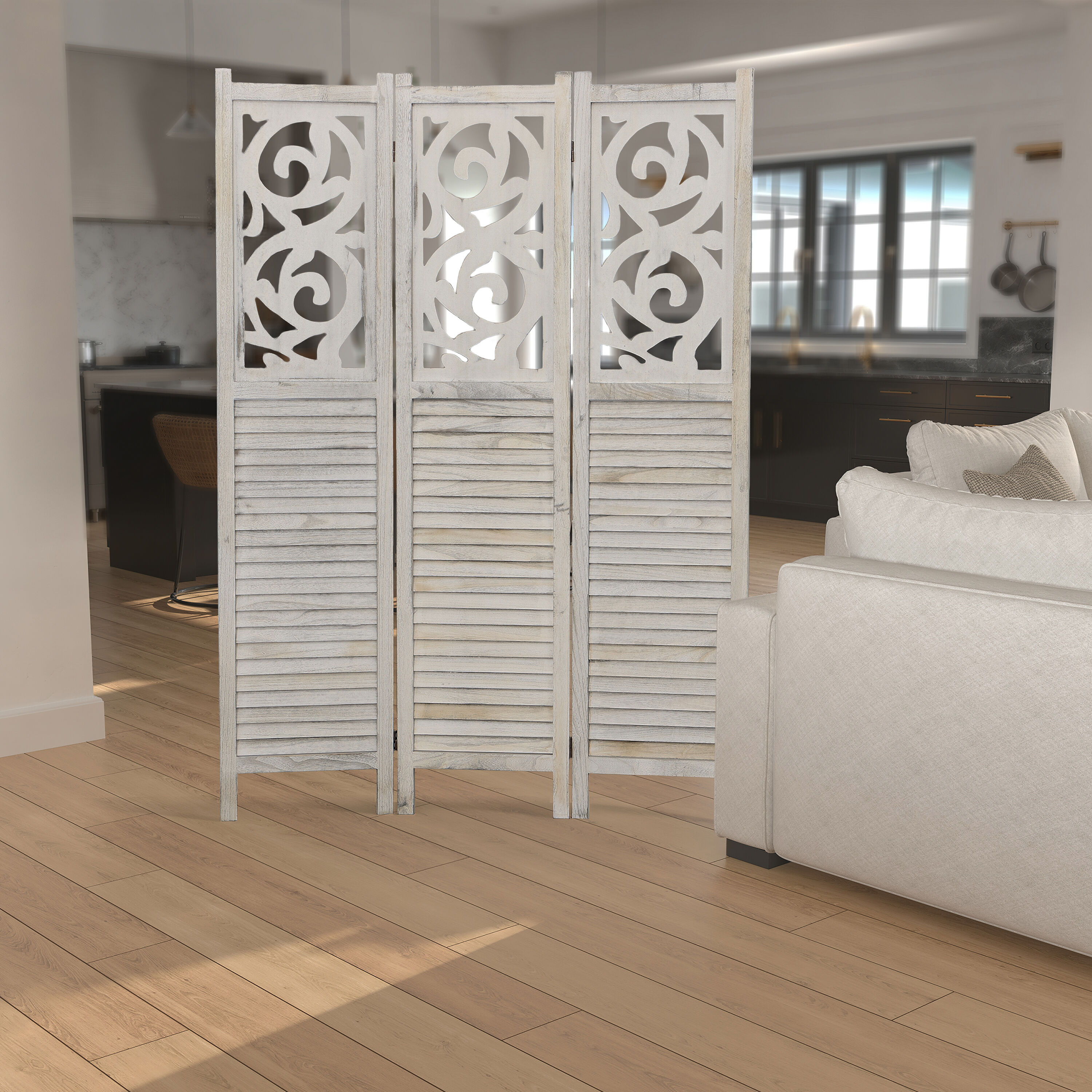 Benzara UPT-230660 Indoor-Privacy-Screens - View #8