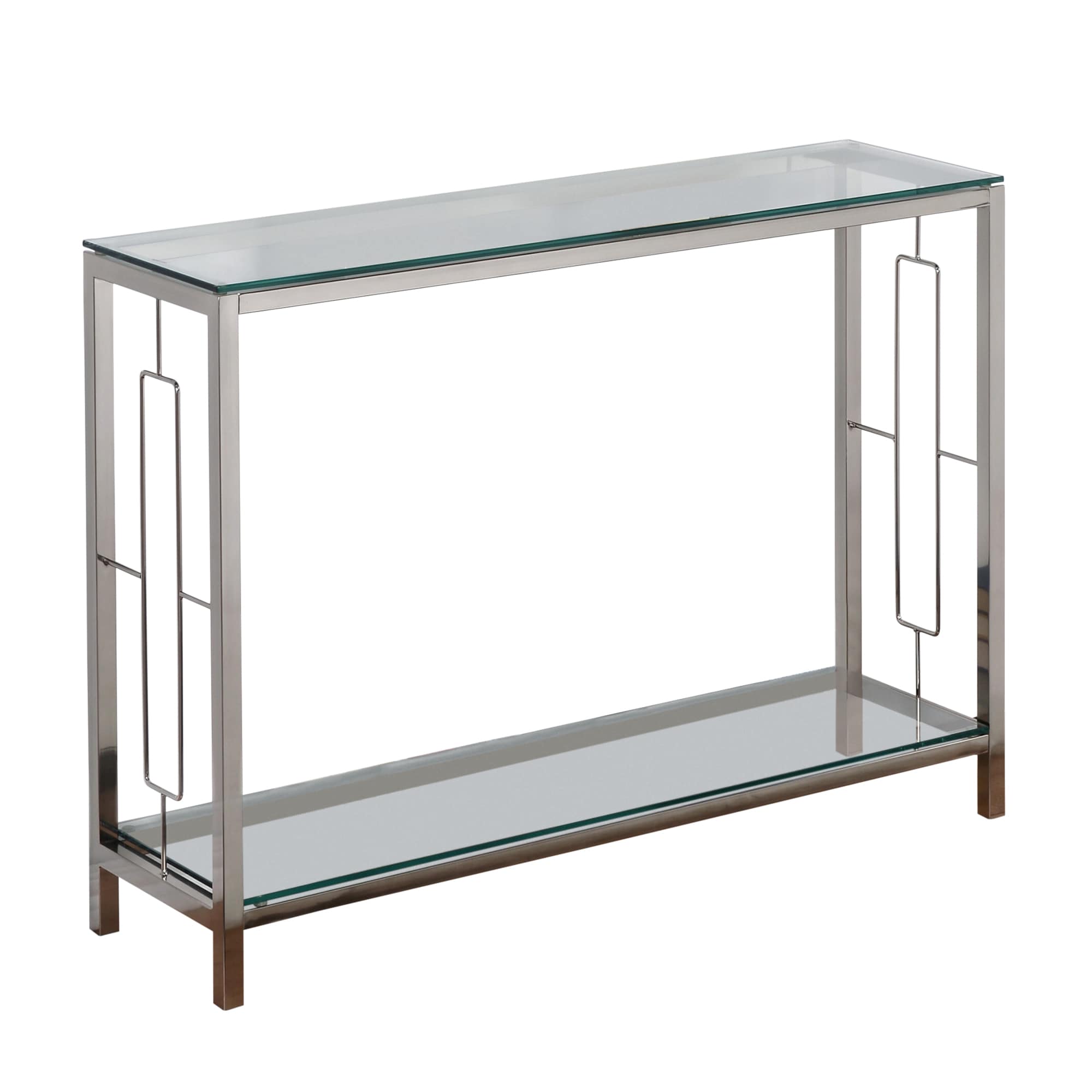 Worldwide Homefurnishings 502-747CM Modern Glass Console table