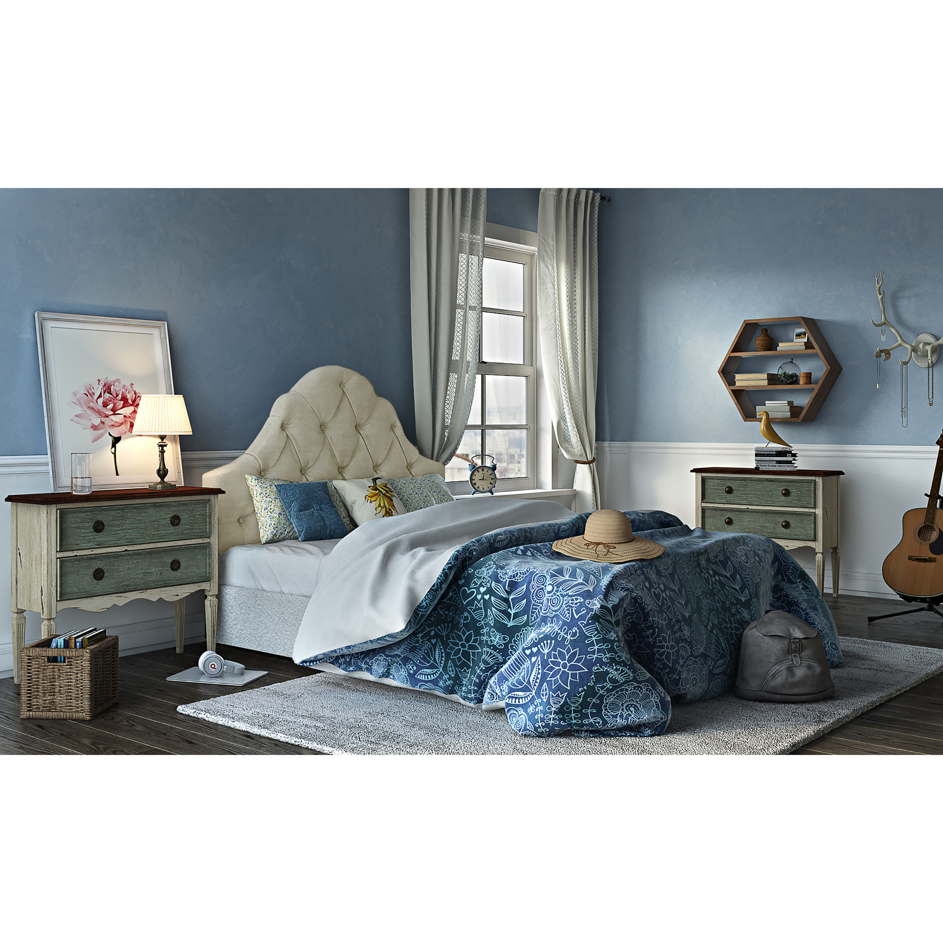 Accentrics Home DS-D015-250-433A Upholstered-Headboards - View #7