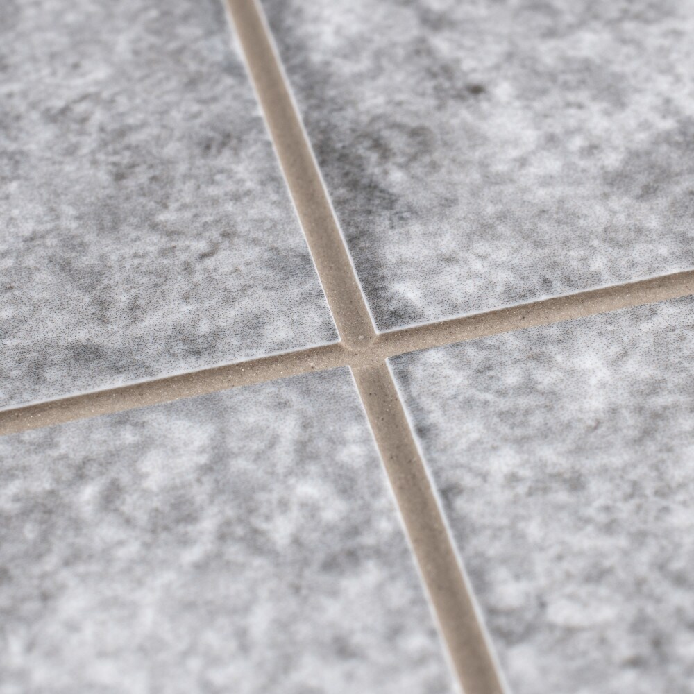 Vendome 18" Gray and White Porcelain Vintage Tile