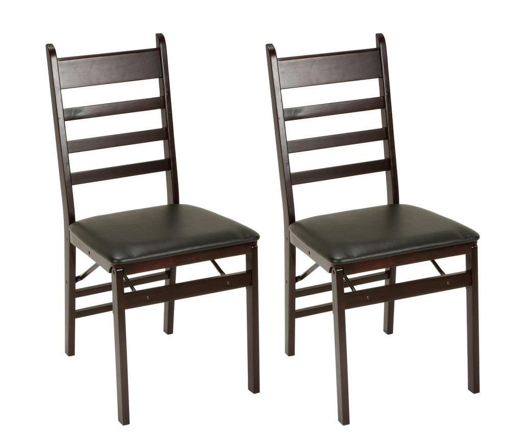 cosco wood ladder back folding chair