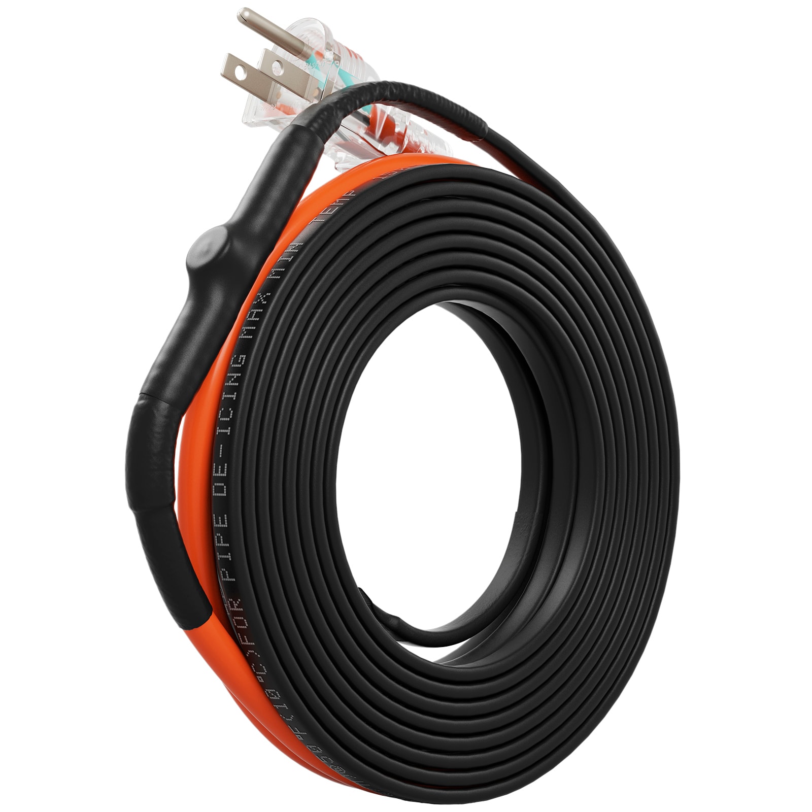 VEVOR 30 ft. Pipe Heat Cable 5W/ft. Self-Regulating Heat Tape IP68 110Volt  with Build-in Thermostat for PVC Metal Plastic Hose ZDWGDJRDLDGWQKAKDV1 -  The Home Depot